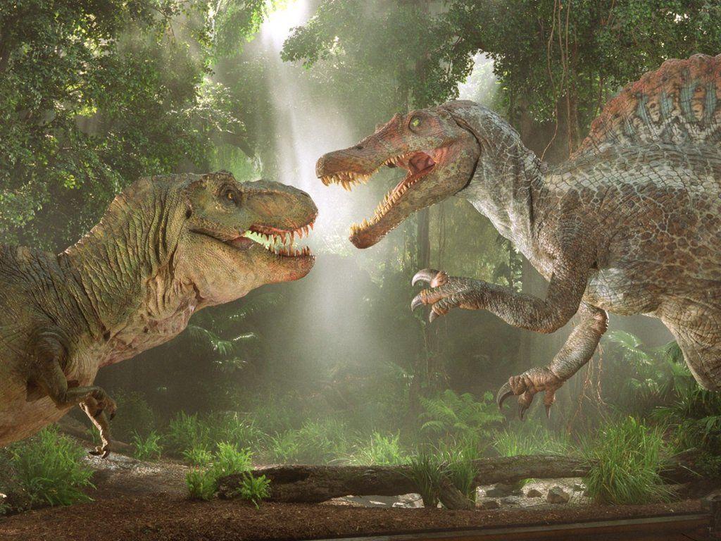Indominus Rex Vs T Rex And Spinosaurus