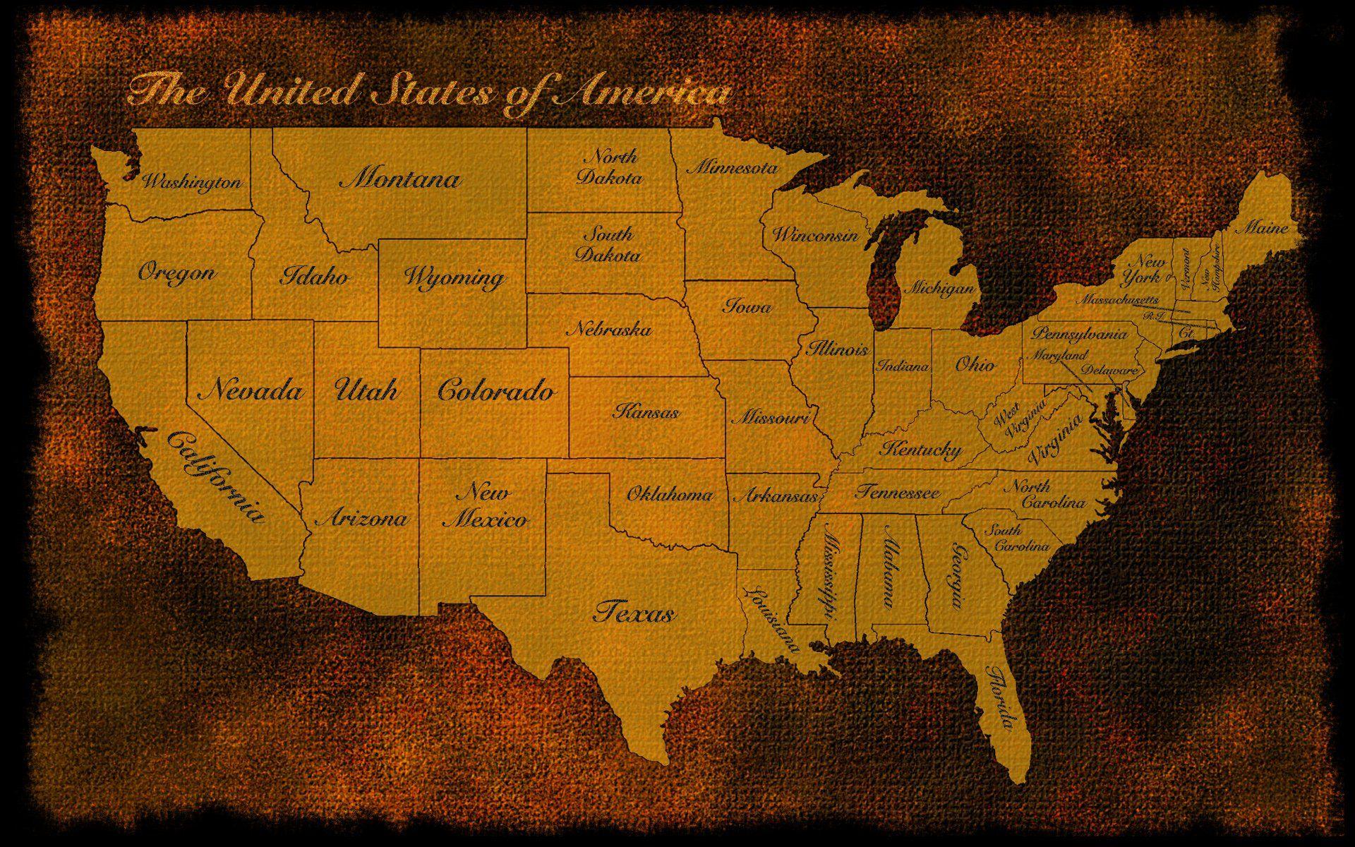 Usa us map america old rustic states patriotic wallpaperx1200