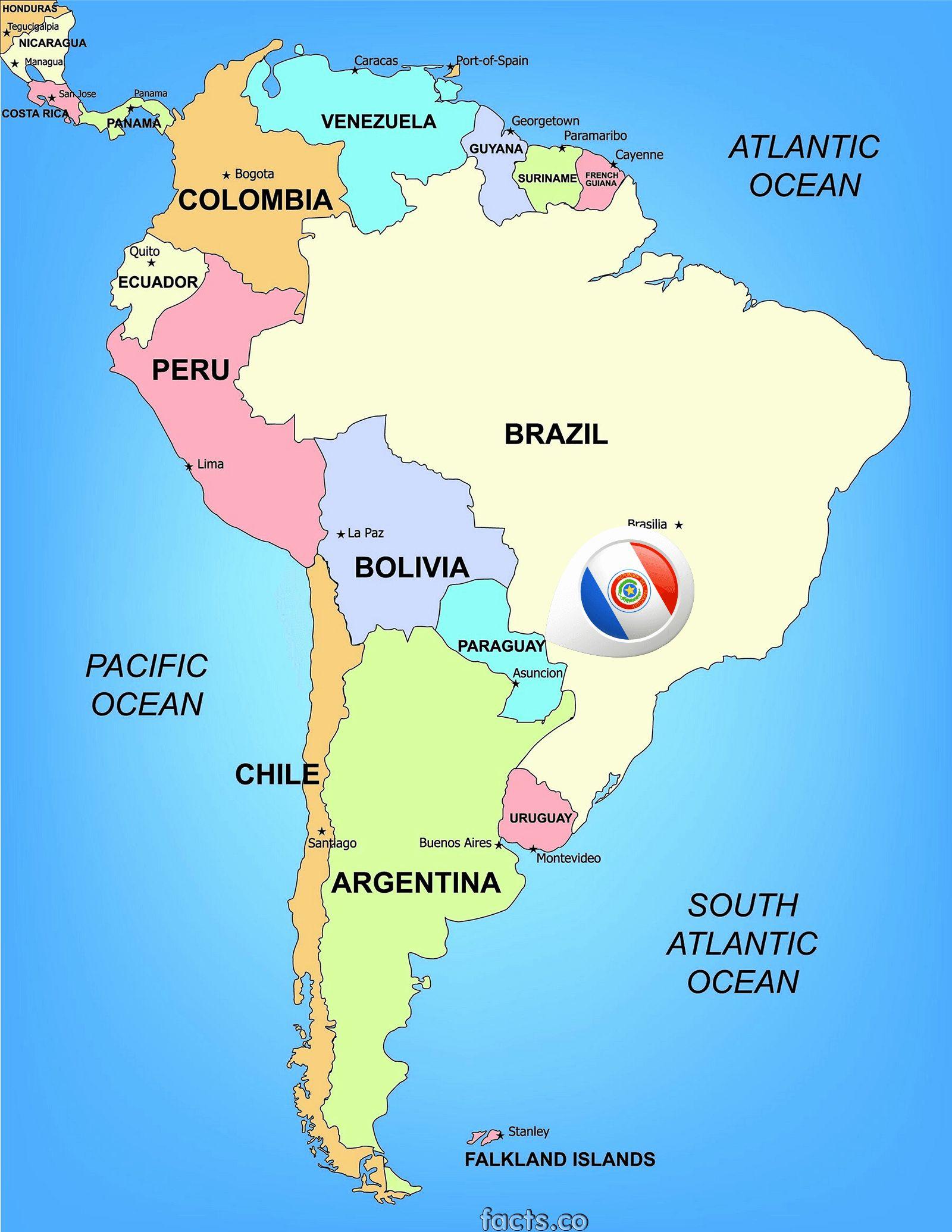 Mapa De Suramericana