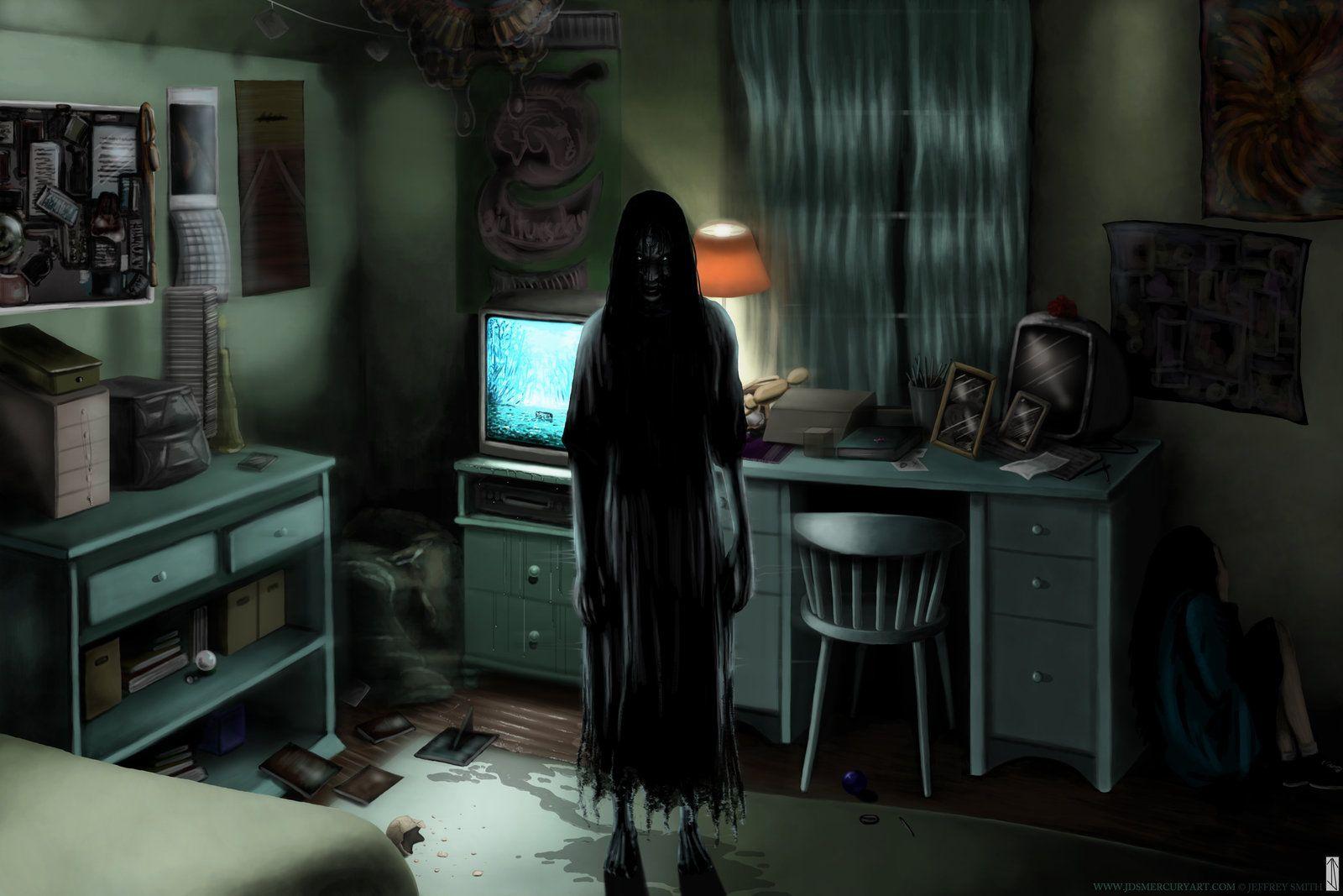 The Ring horror scary creepy spooky ghost dark evil art artistic
