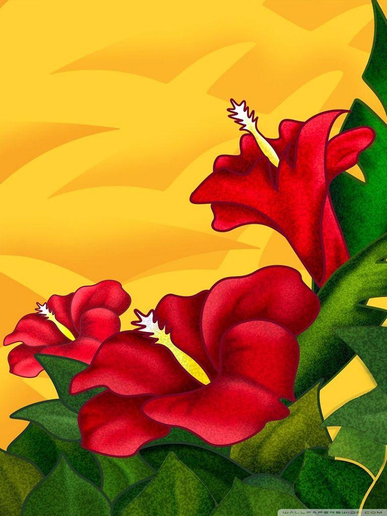 Hibiscus Flowers HD Desktop Wallpaper Widescreen High 3D Flower