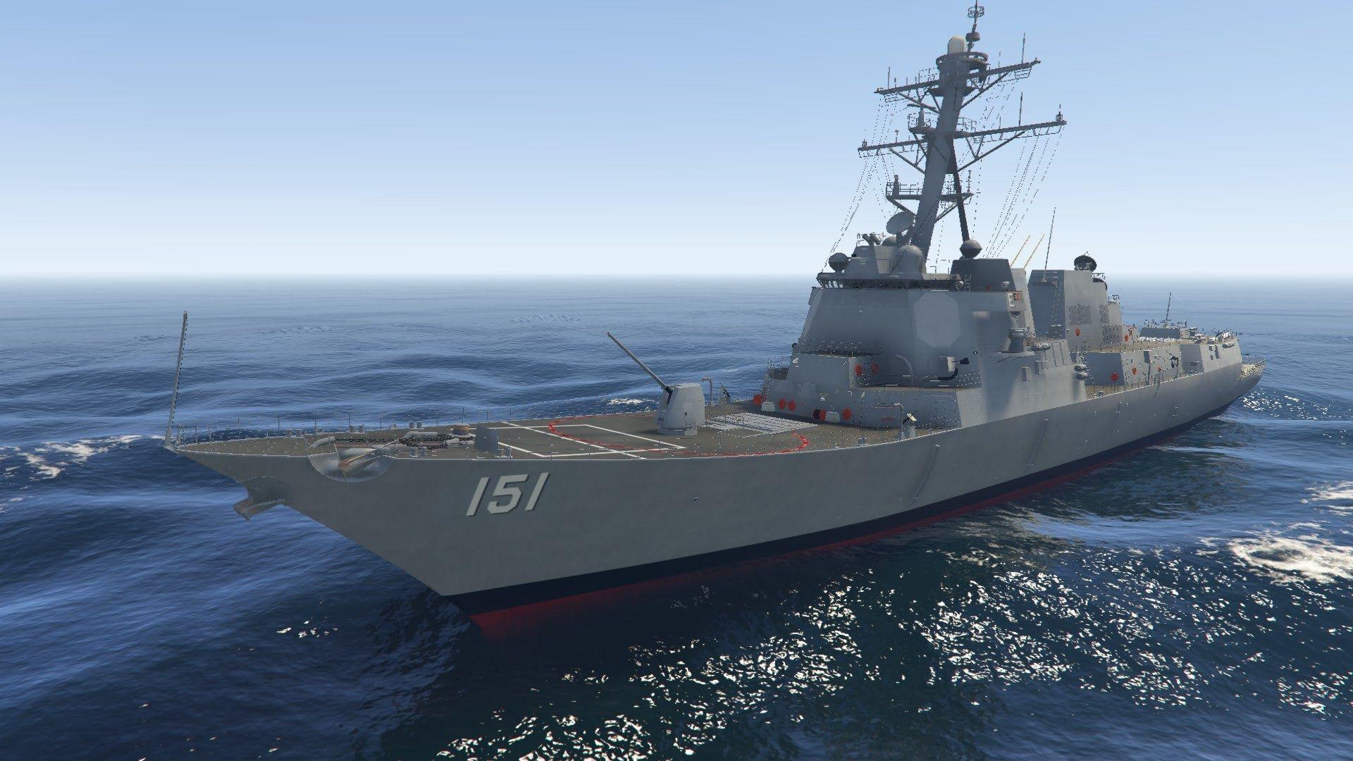 GTA V Driveable US Navy Destroyer USS Nathan James The Last Ship