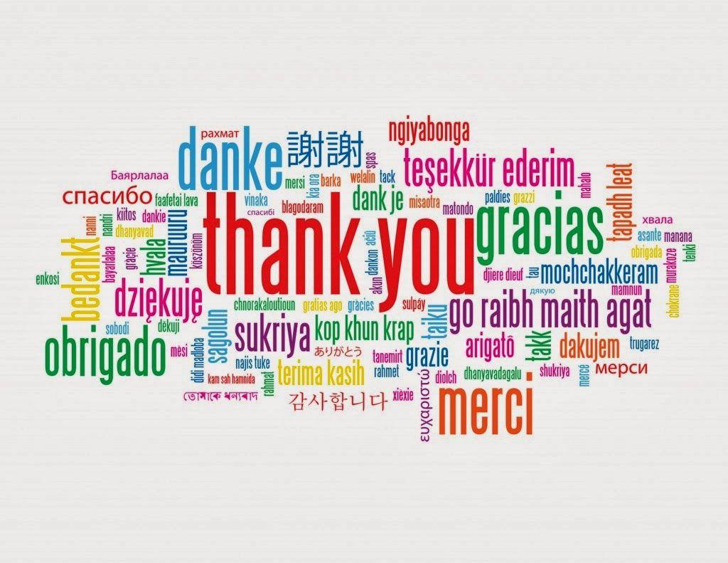 Say Thank You with the image on this page