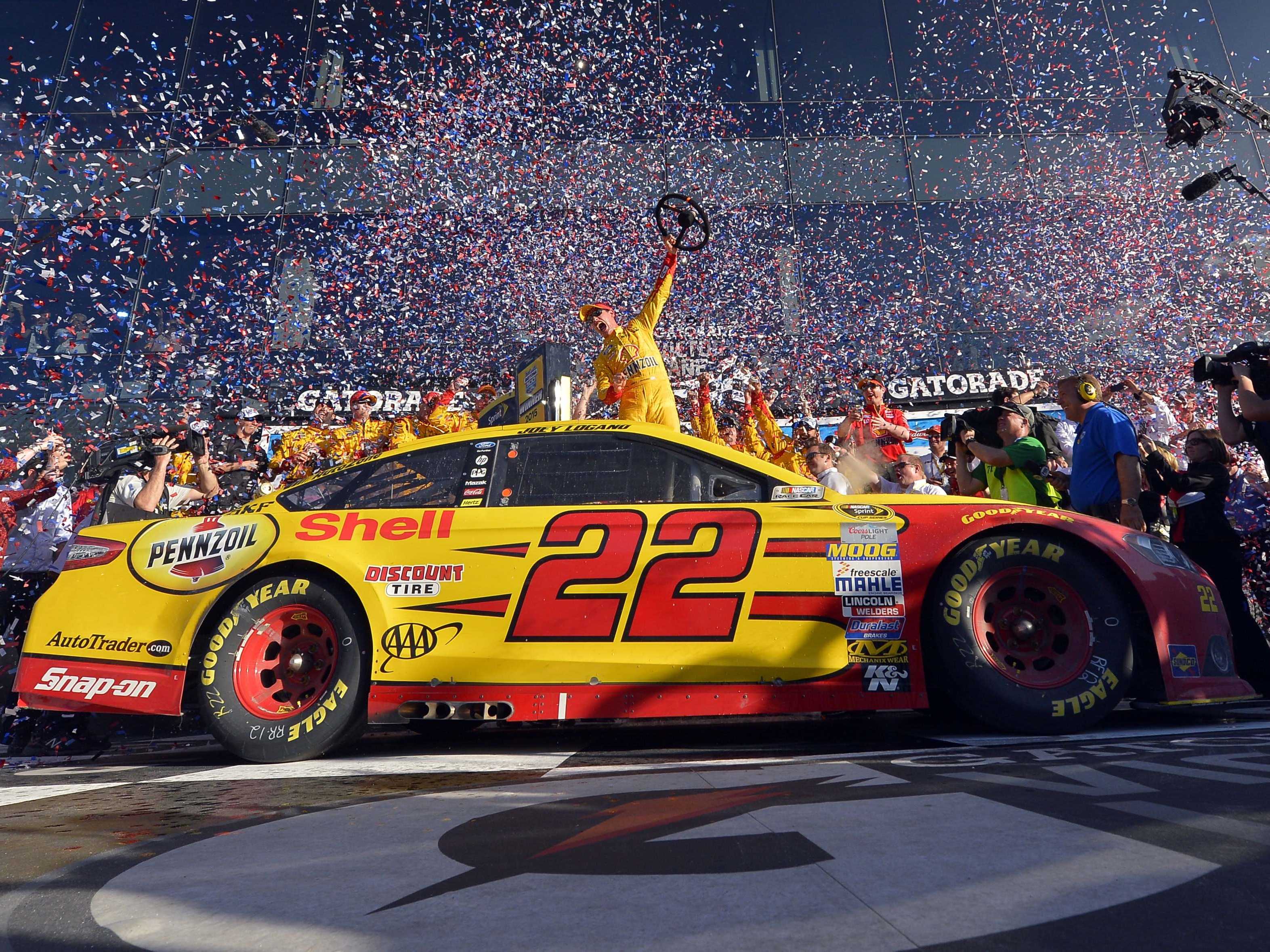 Too busy for my wallpaper but you might like it   Joey logano Sprint  cup Joey logano car