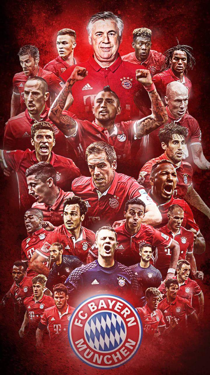 Bayern team phone wallpaper