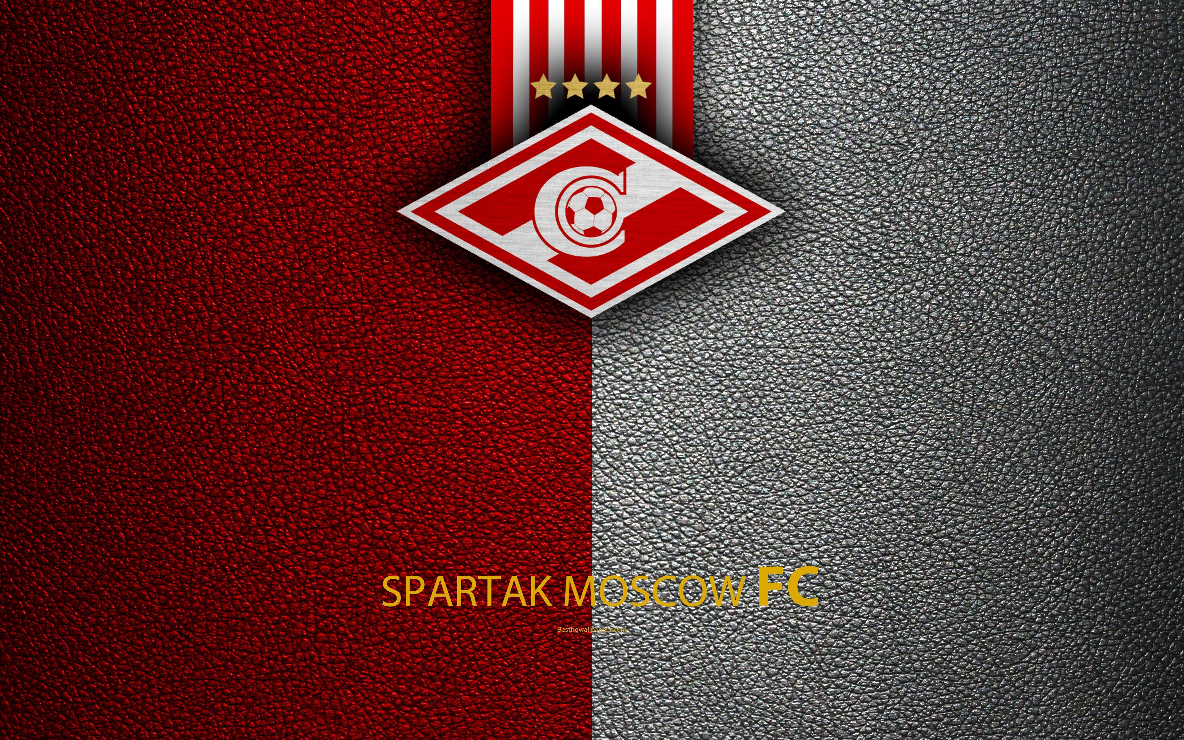 Download wallpaper FC Spartak Moscow, 4k, logo, Russian football