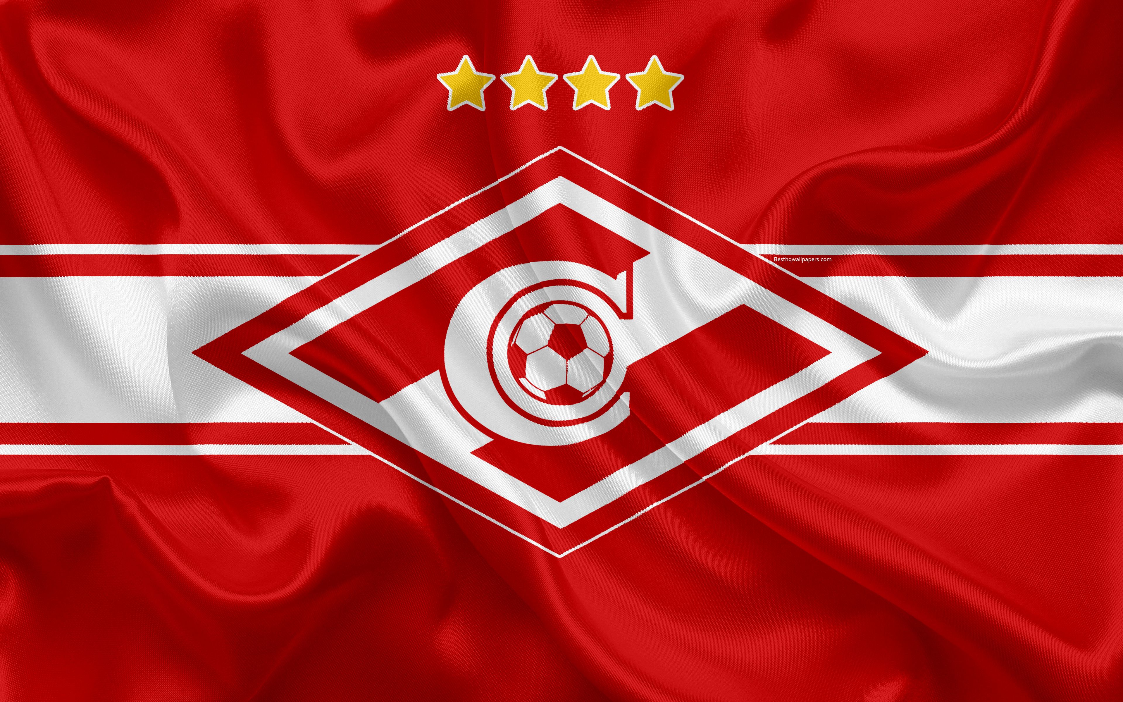 Download wallpaper FC Spartak Moscow, 4k, Russian football club