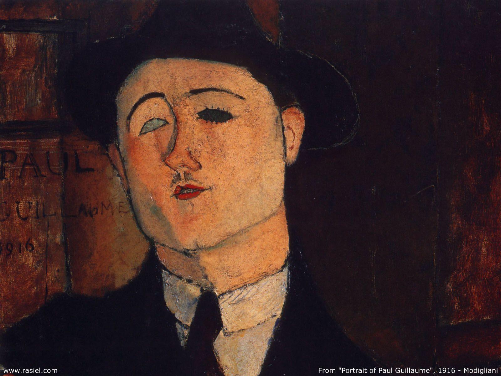 Modigliani, Portrait of Paul Guillaume, 1916. Amedeo Modigliani