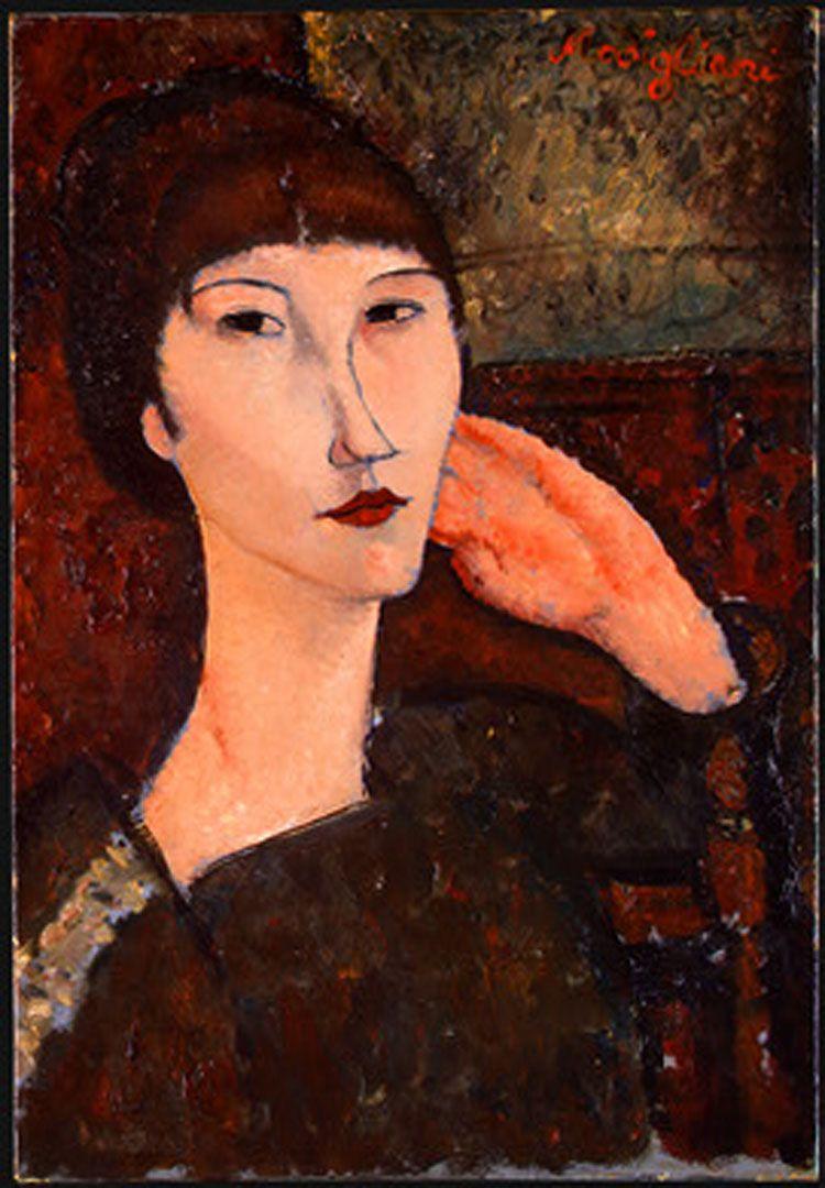 Adrienne Woman With Bangs Modigliani Wallpaper Image