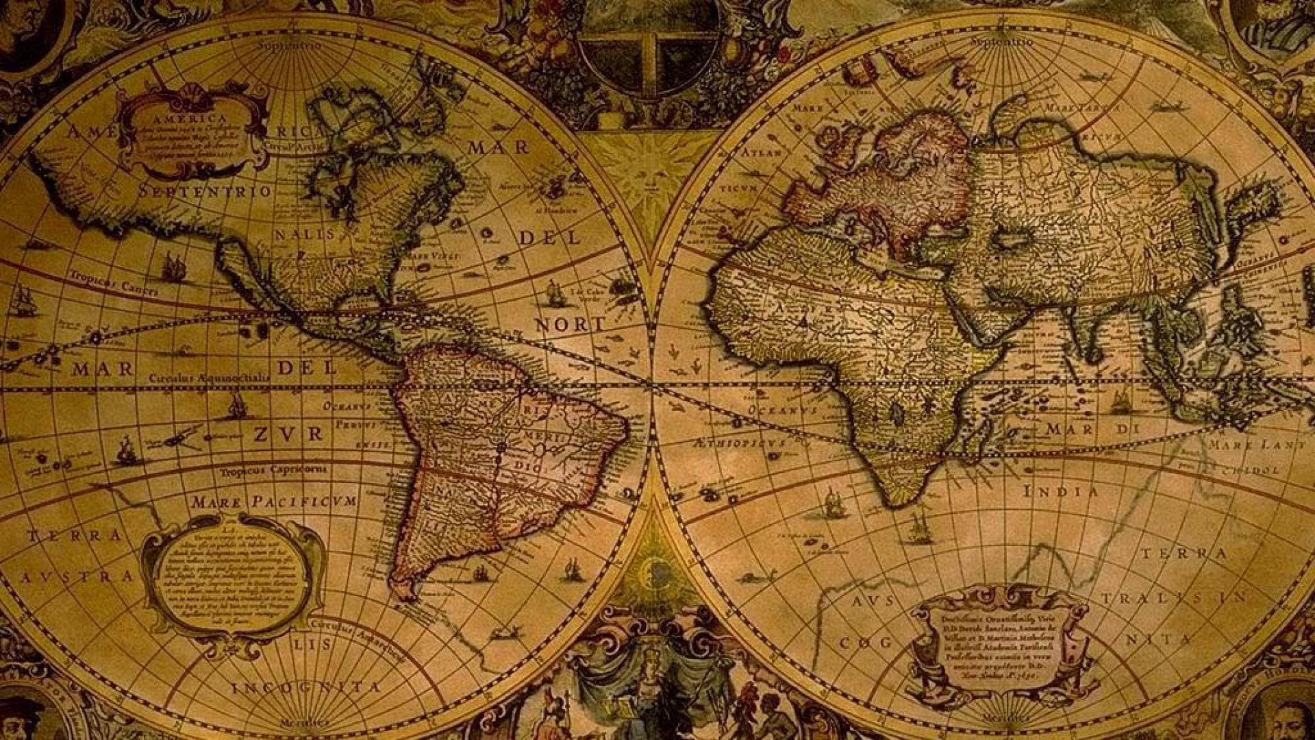OLD MAP WALLPAPER