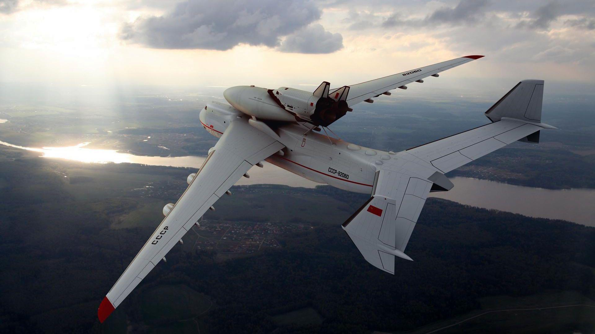 Buran Shuttle On Antonov AN 225 HD Wallpaper FullHDWpp HD