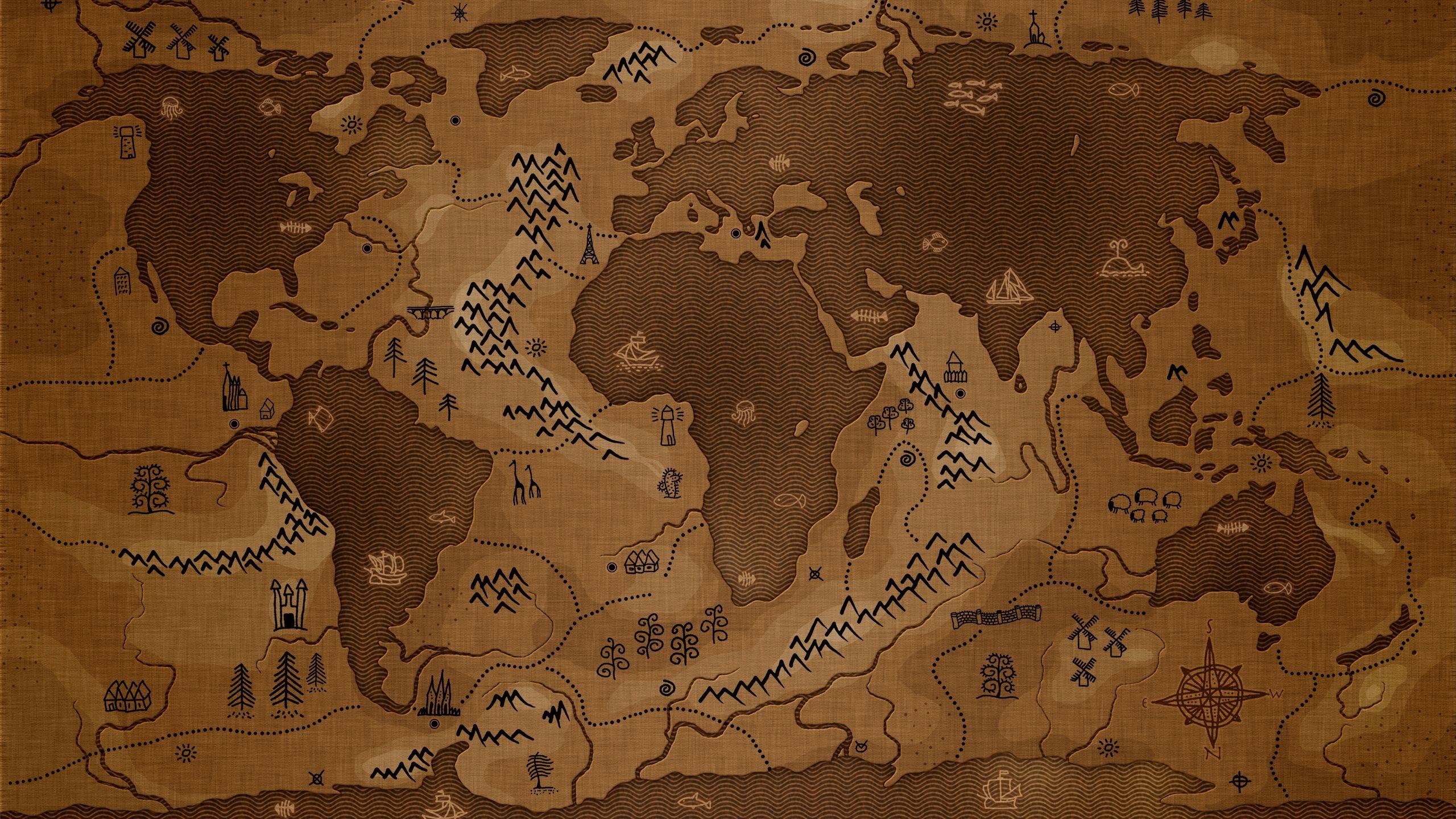 old map desktop backgrounds