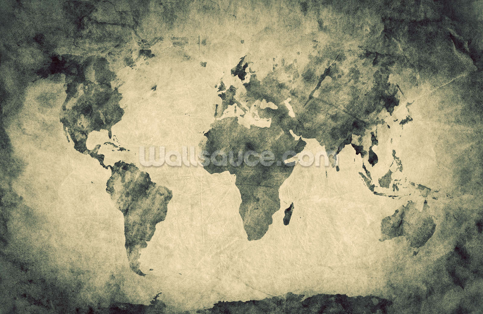 Ancient World Map Sketch Wallpaper Wall Mural And Old