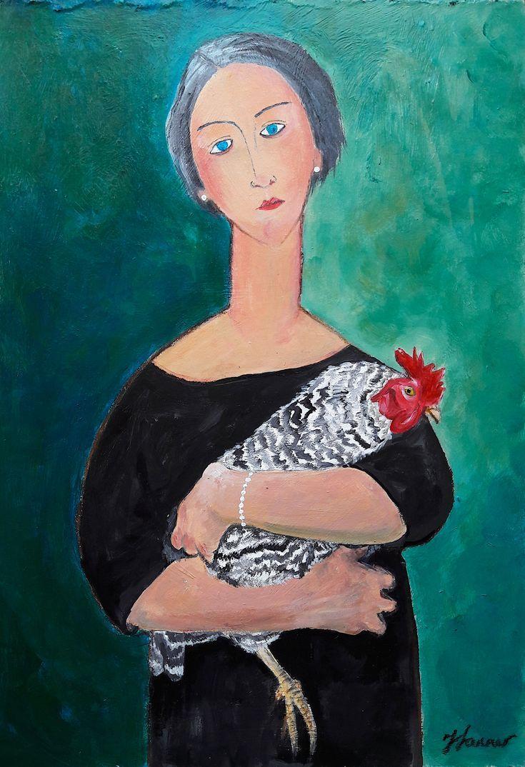 best My Modigliani style portraits with pets especially cats