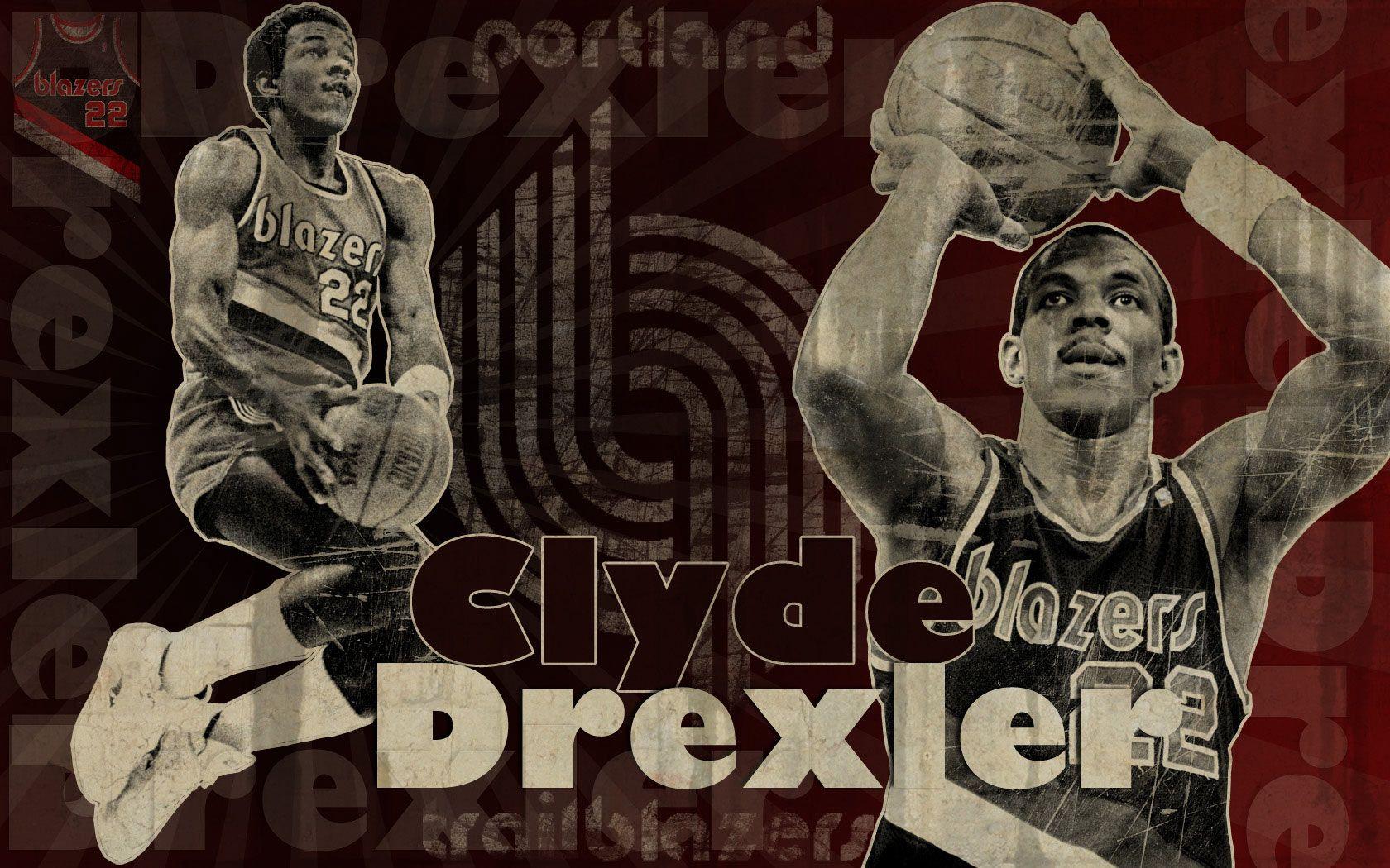 Clyde Drexler Blazers 1680×1050 Wallpaper. Basketball Wallpaper at
