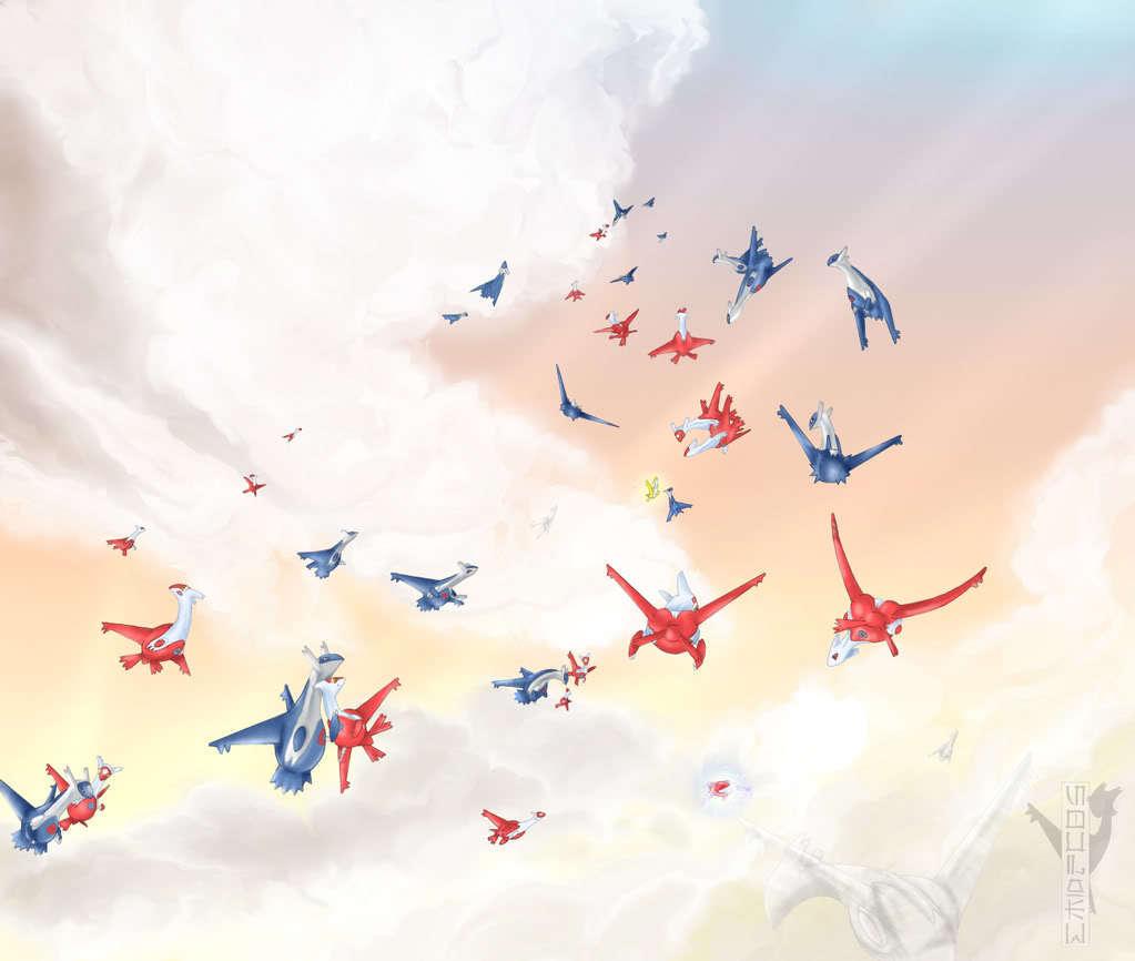 Latias and Latios image Eons HD wallpaper and background photo