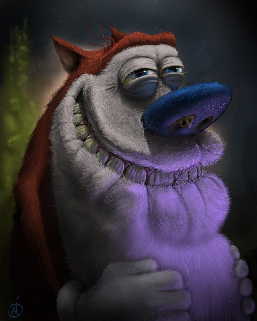 Stimpy from the Ren and Stimpy Show