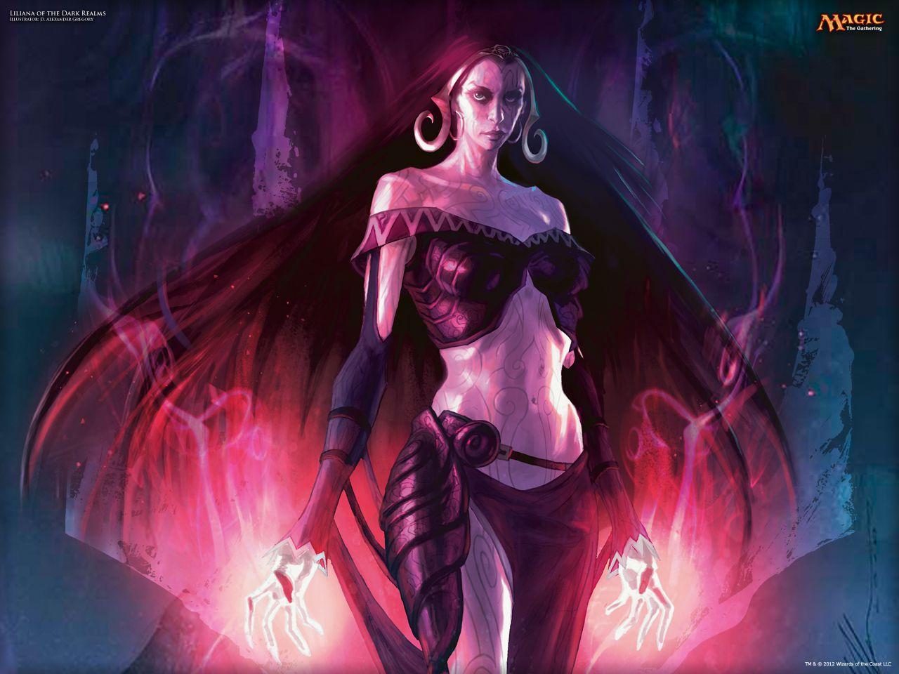 Wallpaper of the Week: Liliana of the Dark Realms. MAGIC: THE GATHERING