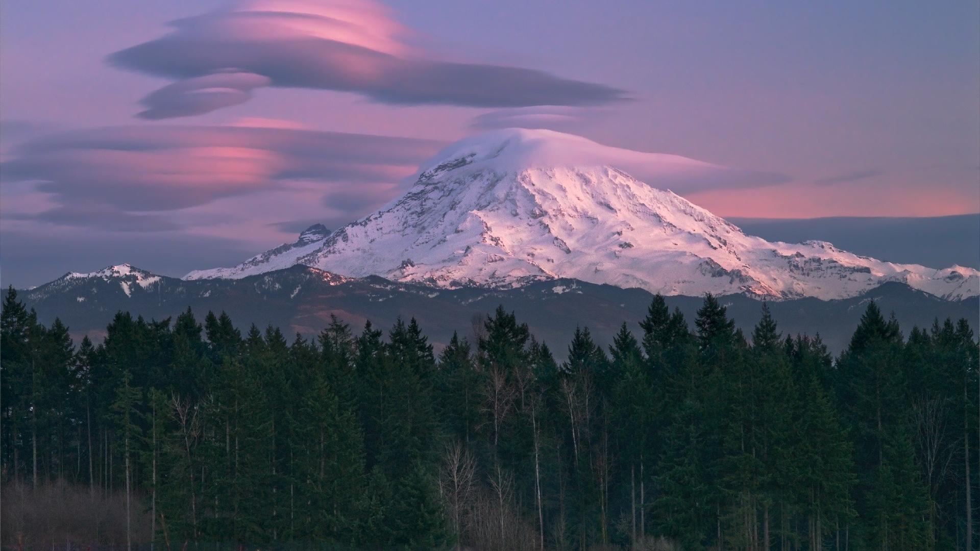 Mount rainier seattle forests landscapes mountains wallpaper