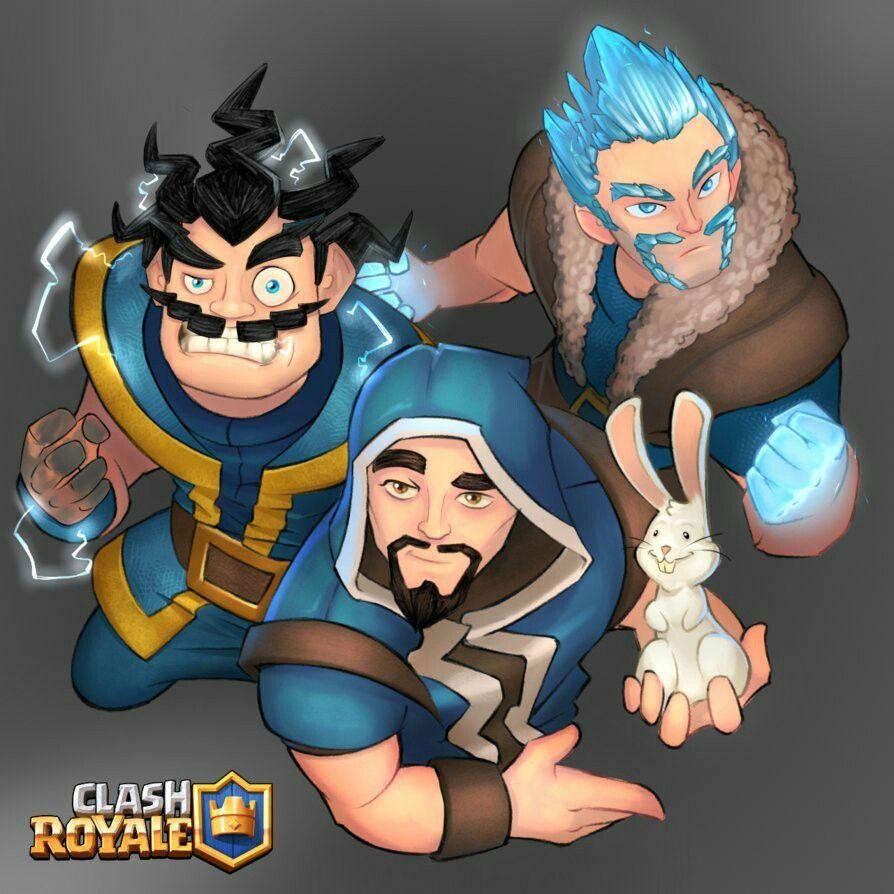 Wizard family (Electro, wizard and, ice). Clash Royale/ Clash Of