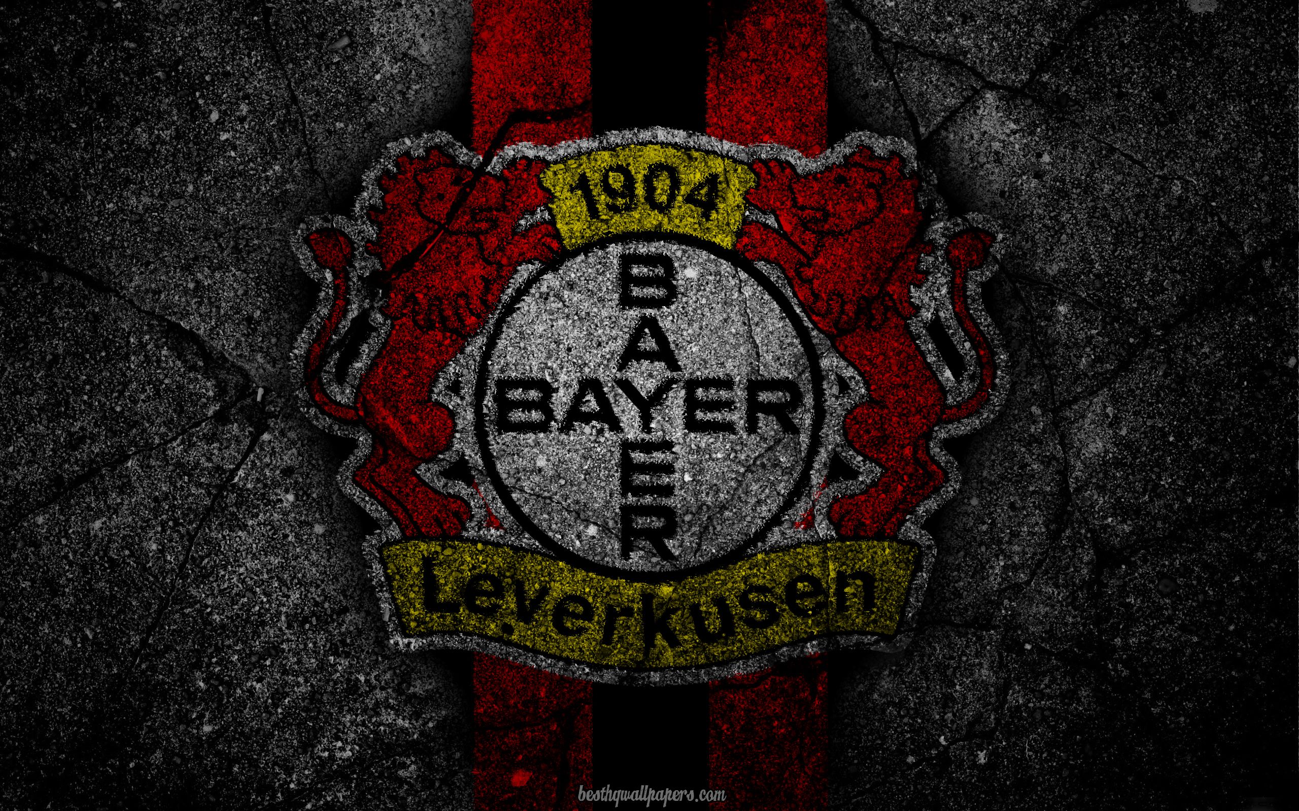 Download wallpaper Bayer Leverkusen, logo, art, Bundesliga, soccer