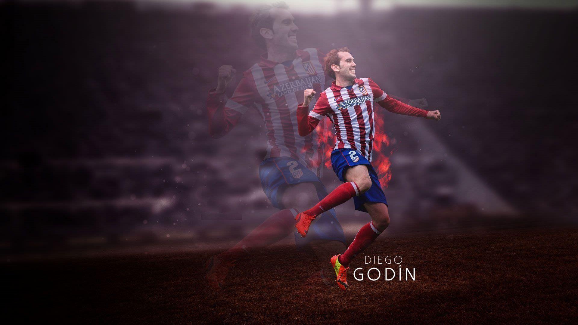 Download wallpaper Diego Godin, Atletico Madrid, Football, Spain