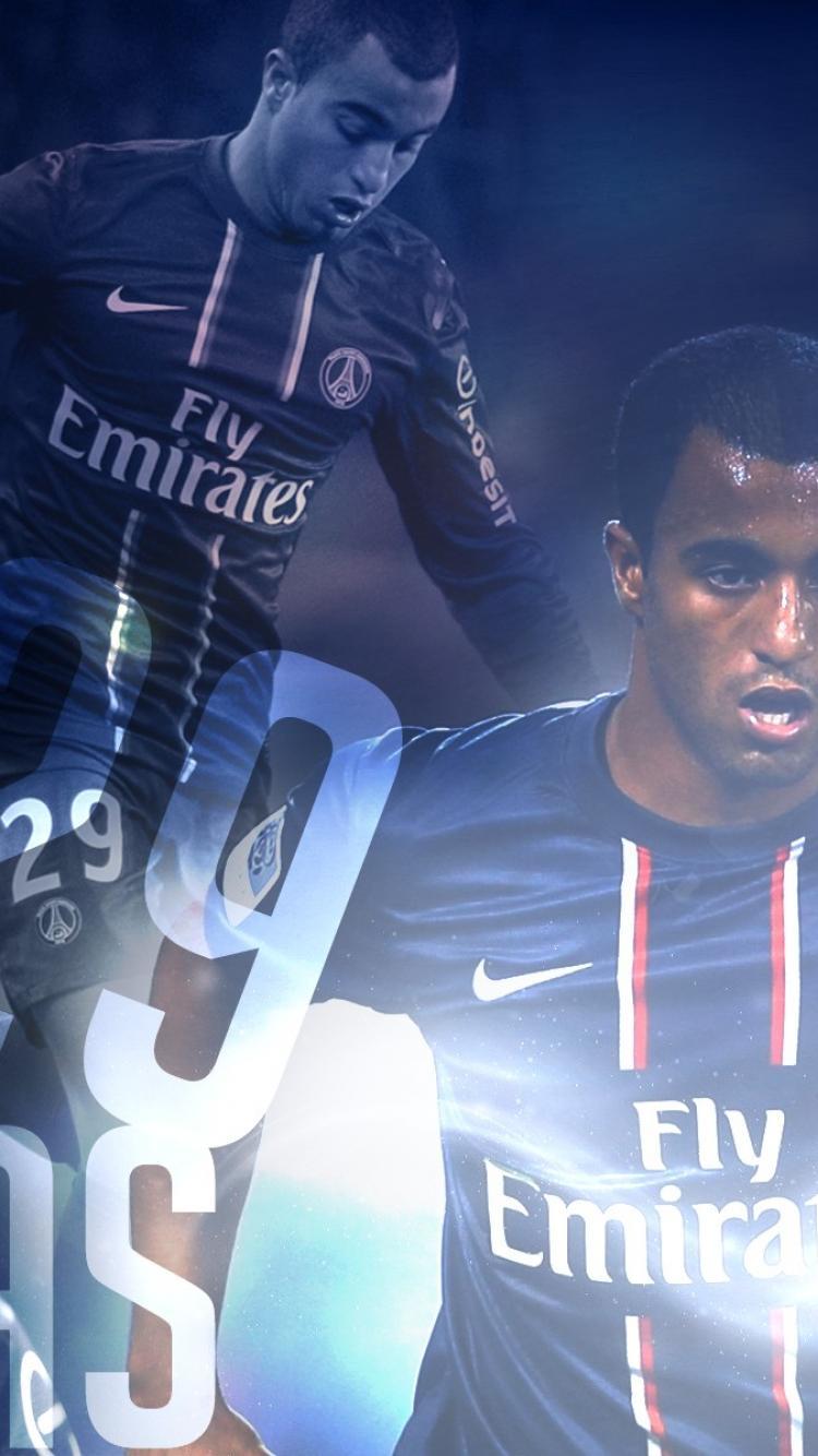 Lucas Moura Paris Saint Germain F.c. Artwork Wallpaper