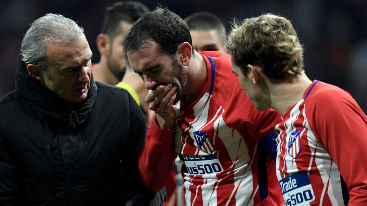 Atletico Madrid's Diego Godin has dental surgery after losing teeth