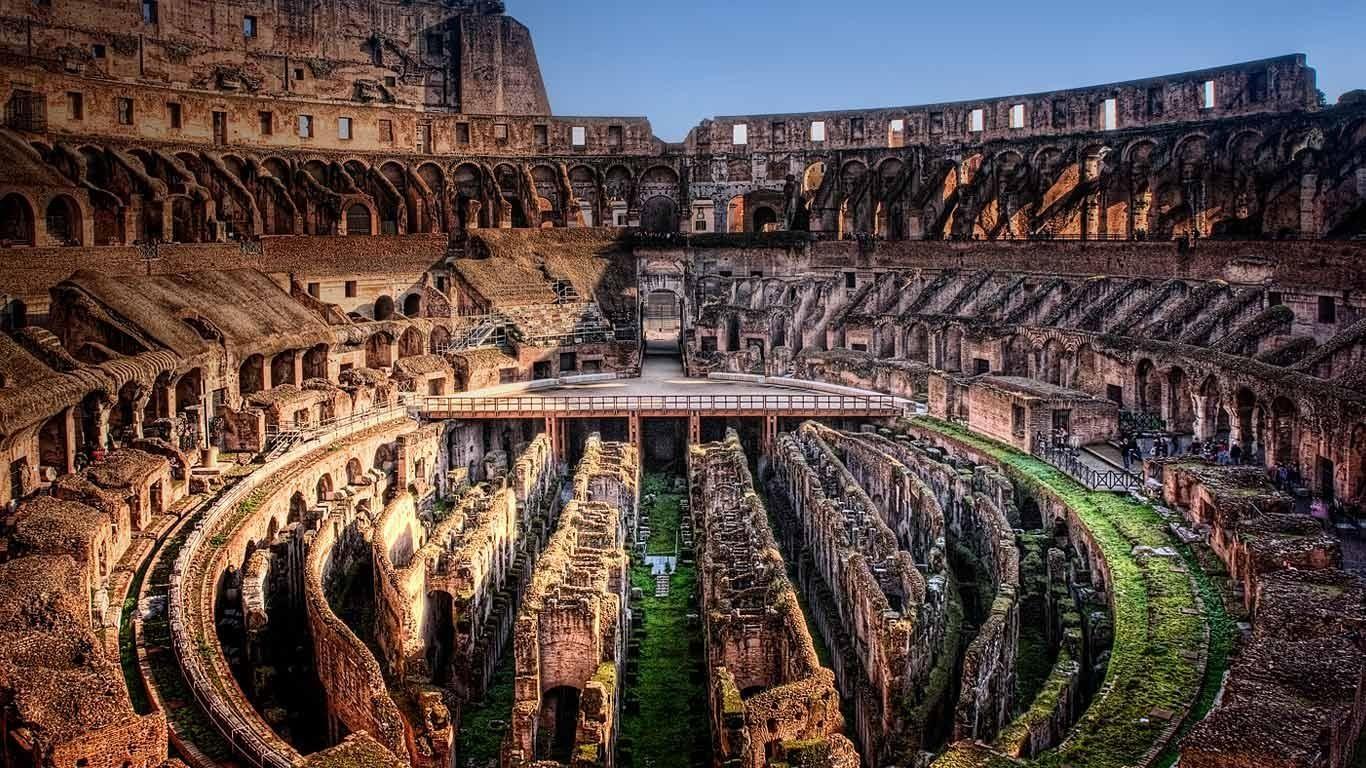 Colosseum Interio HD Wallpaper, Background Image