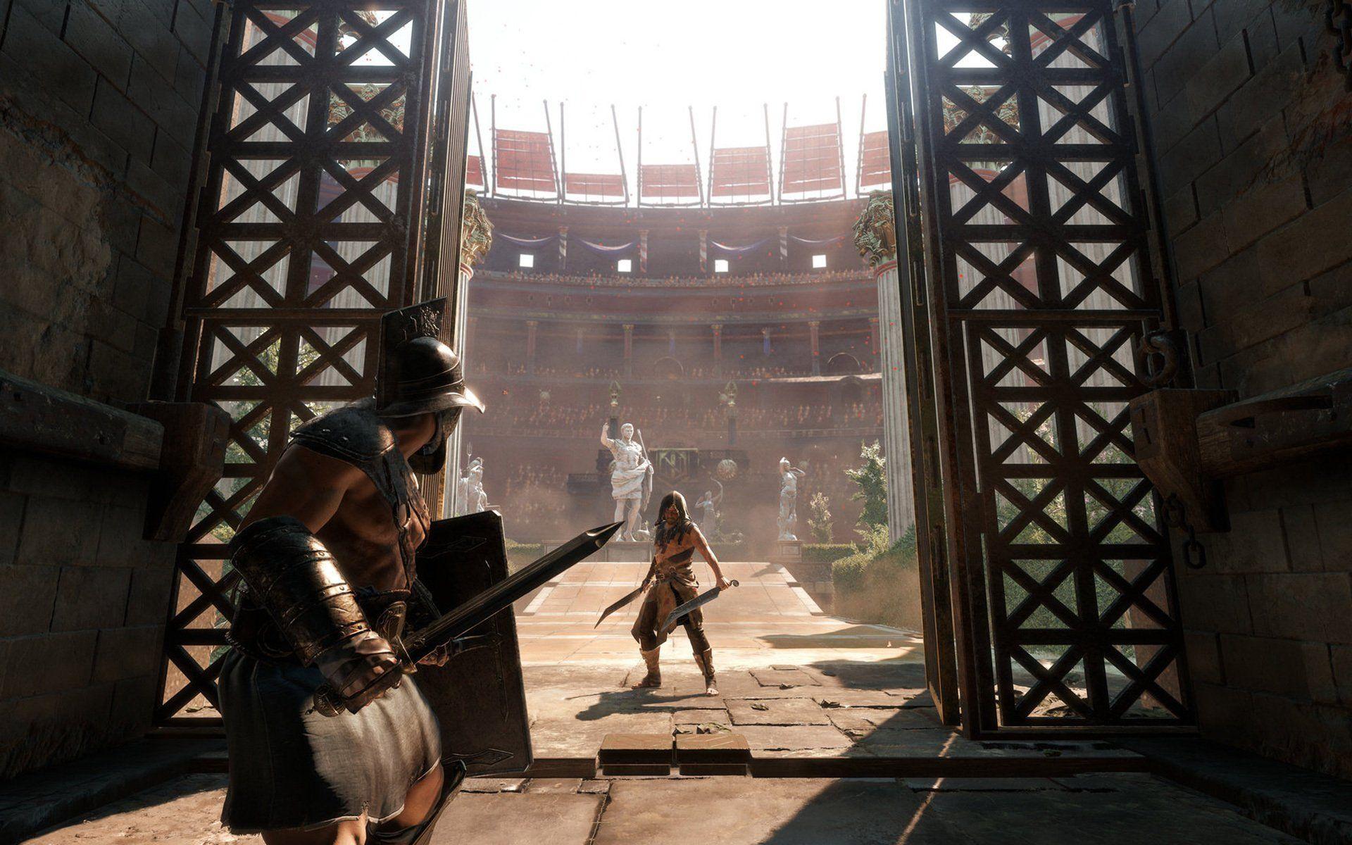 ryse: son of rome coliseum arena gladiators weapon gates HD wallpaper