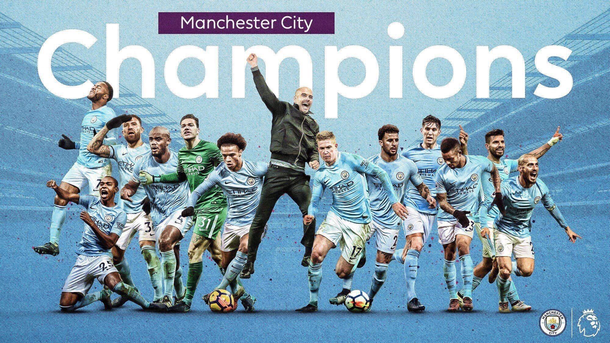 Manchester City are Premier League Champions Wallpaper