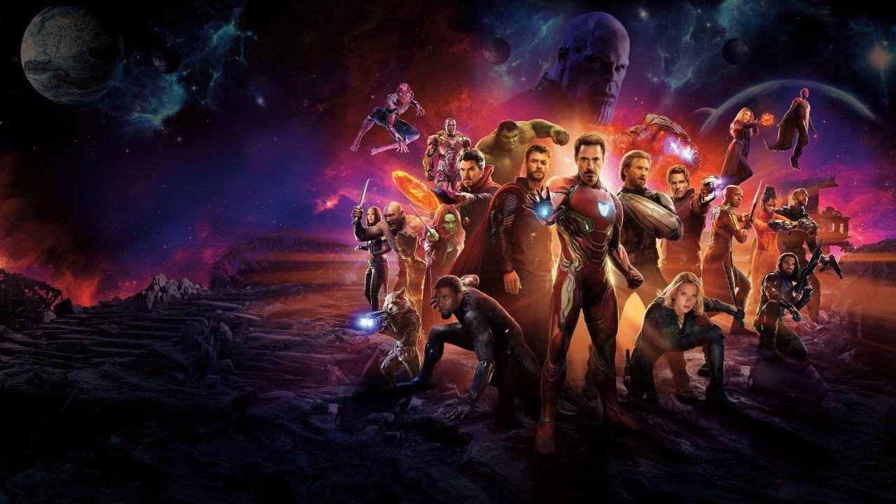 Wallpaper Avengers: Infinity War, Iron Man, Spider Man, Doctor