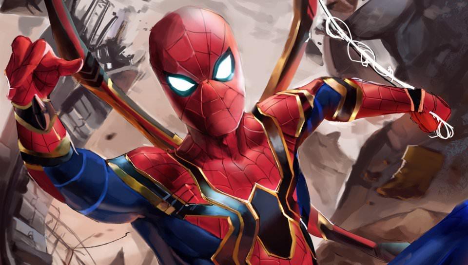 Desktop Wallpaper Iron Suit, Spider Man, Avengers: Infinity War, HD Image, Picture, Background, D772d4