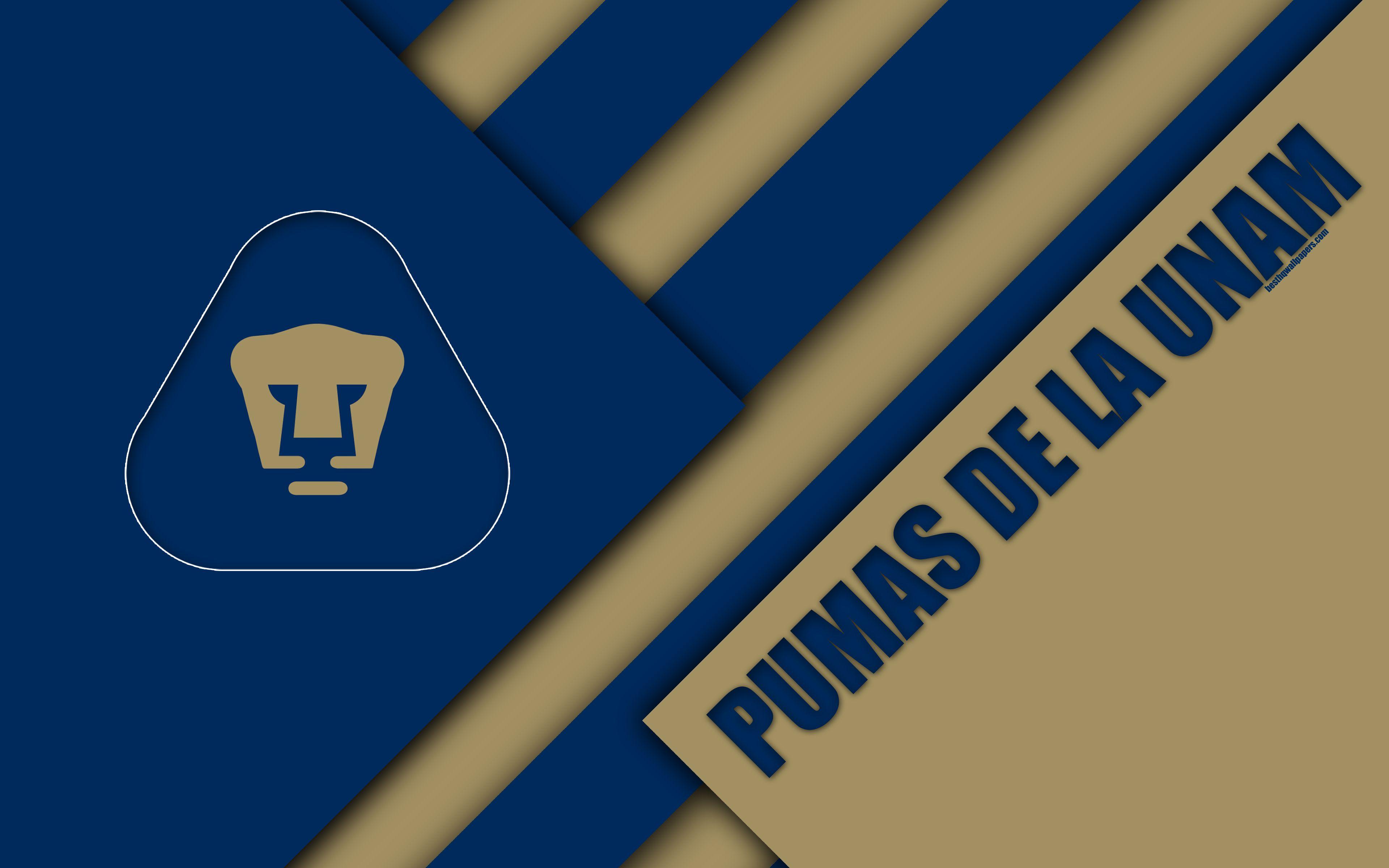 Download wallpaper Pumas de la UNAM, Club Universidad Nacional, 4K