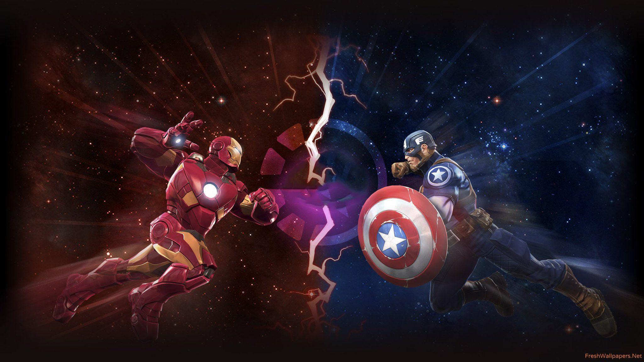  Iron  Man  Vs  Captain  America  Wallpapers  Wallpaper  Cave