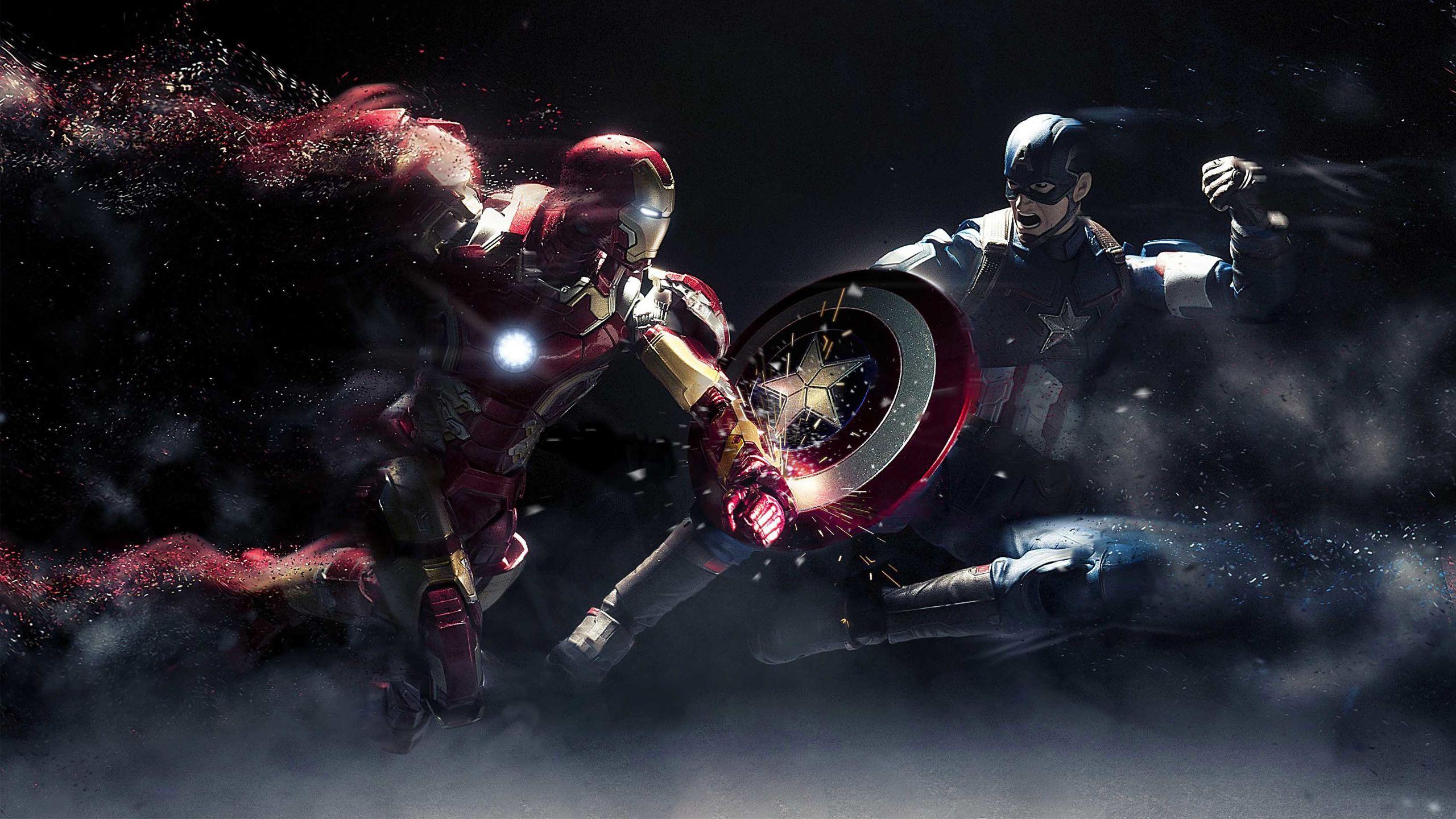 Captain America vs Iron Man HD Wallpaper. Thứ cần mua