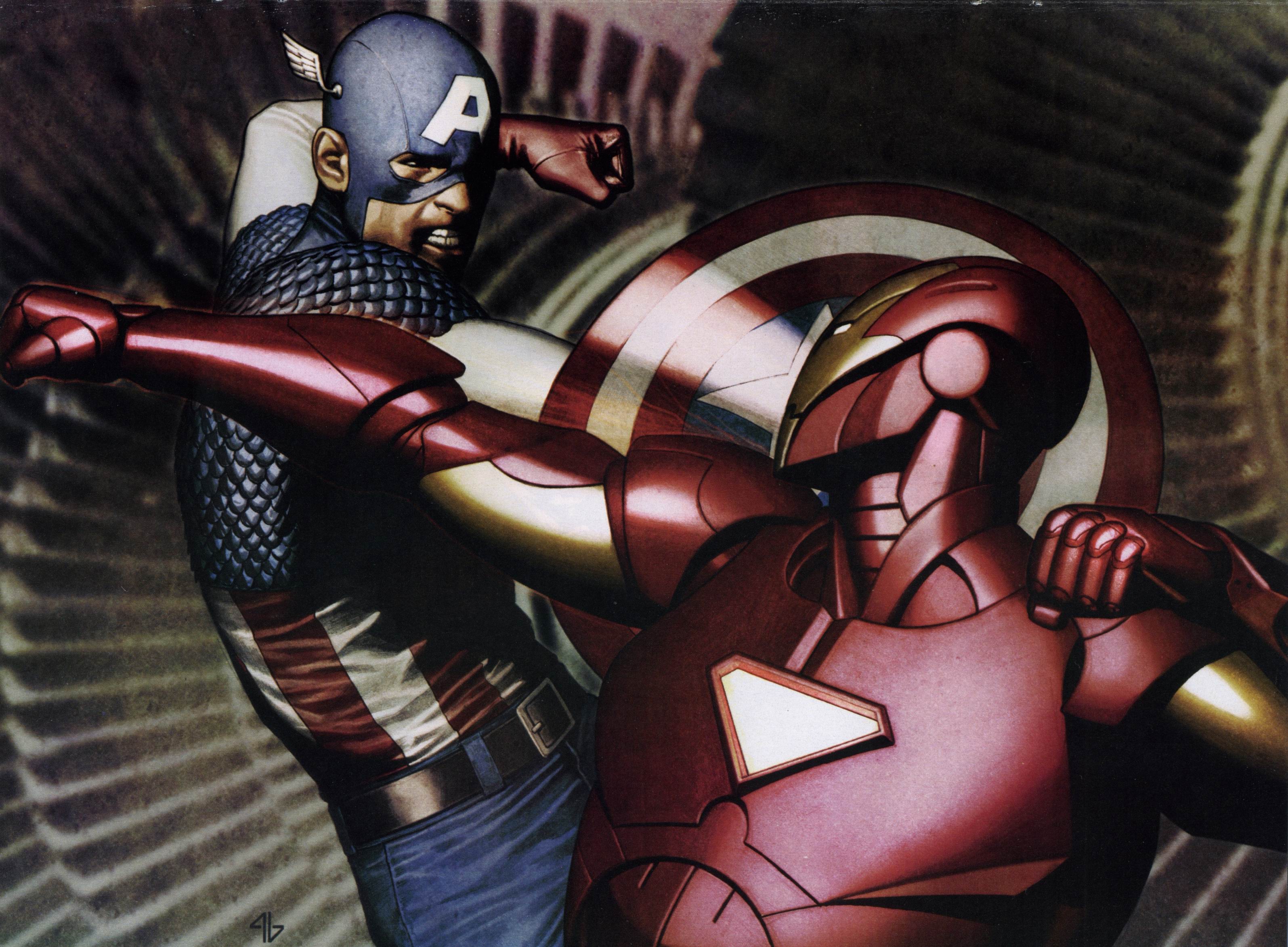 Captain America Vs Iron Man Wallpaperx2347