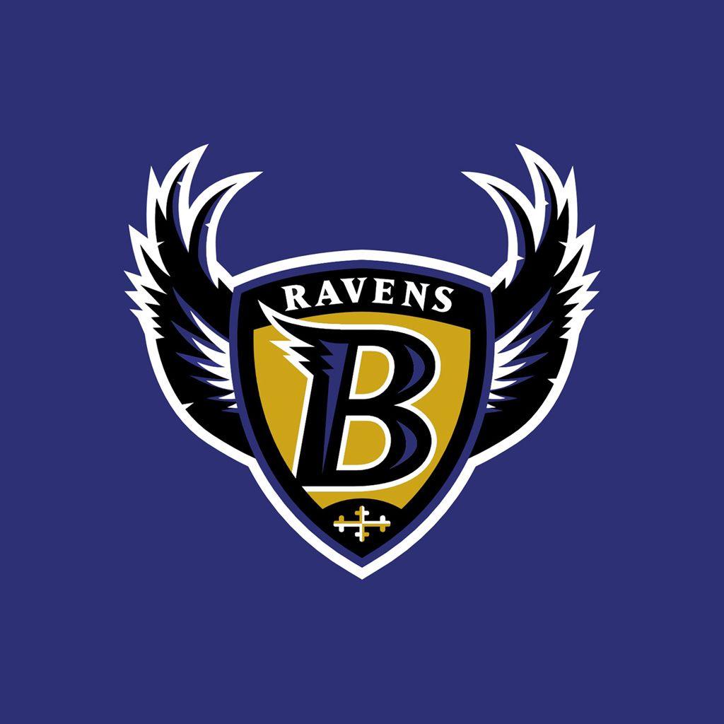Baltimore Ravens wings iPad 1024×1024