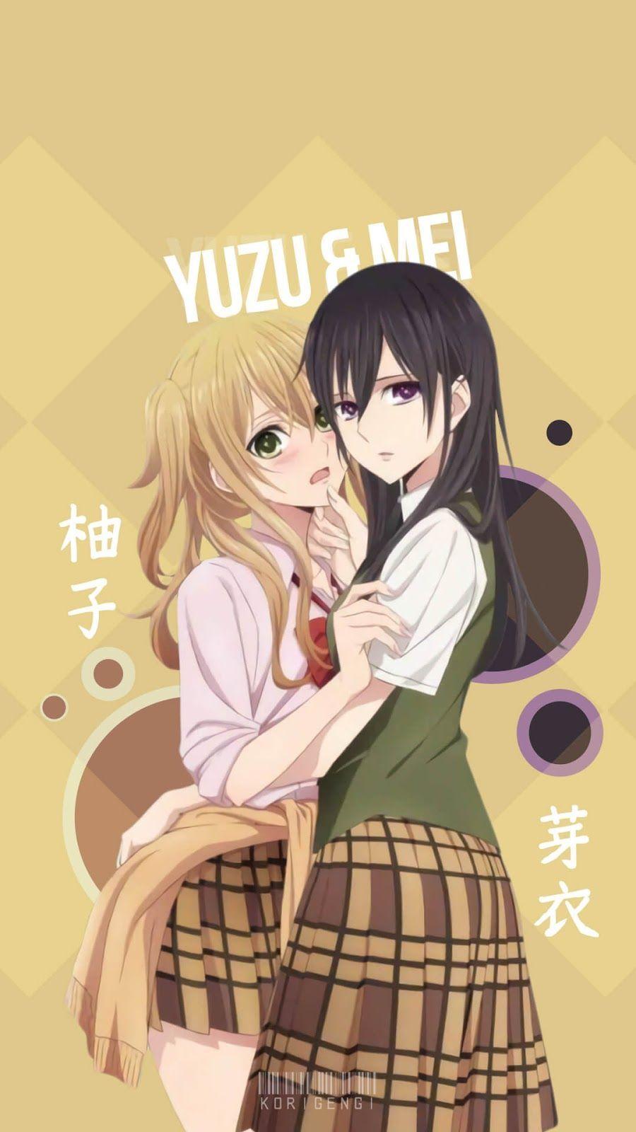Yuzu & Mei Anime Wallpaper. Gadis animasi, Animasi, dan