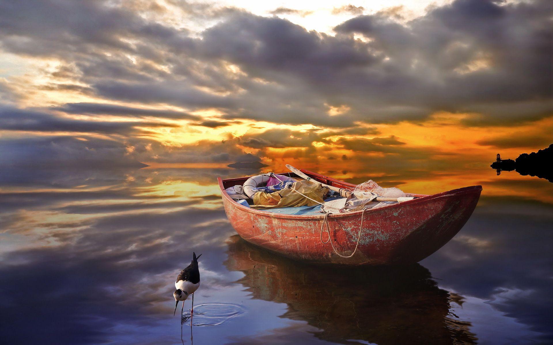 Fisherman Boat Wallpaper For Android Wallpaper