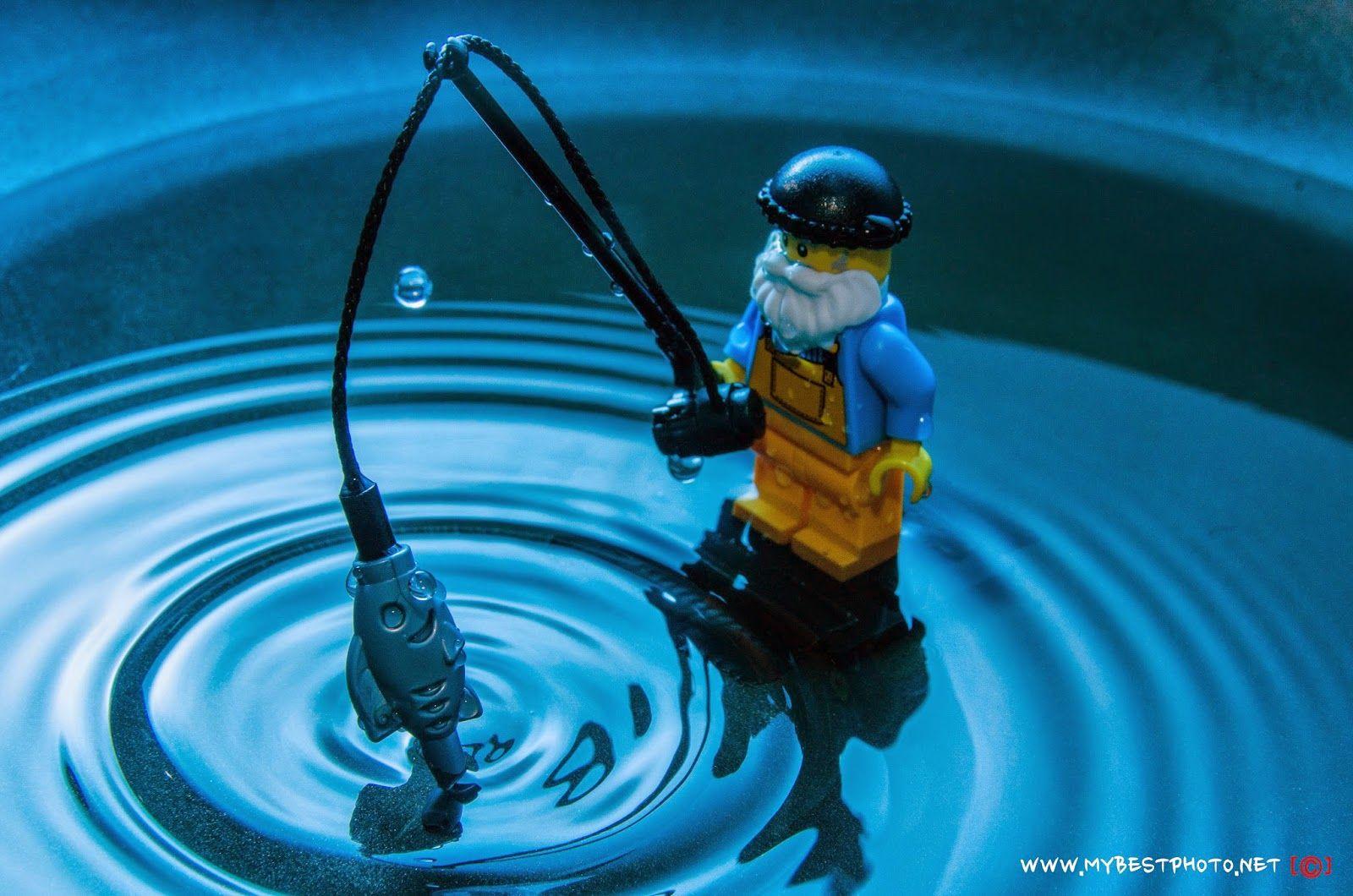 Lego Minifigures in the Wild: Lego Minifigure Series 3 Fisherman