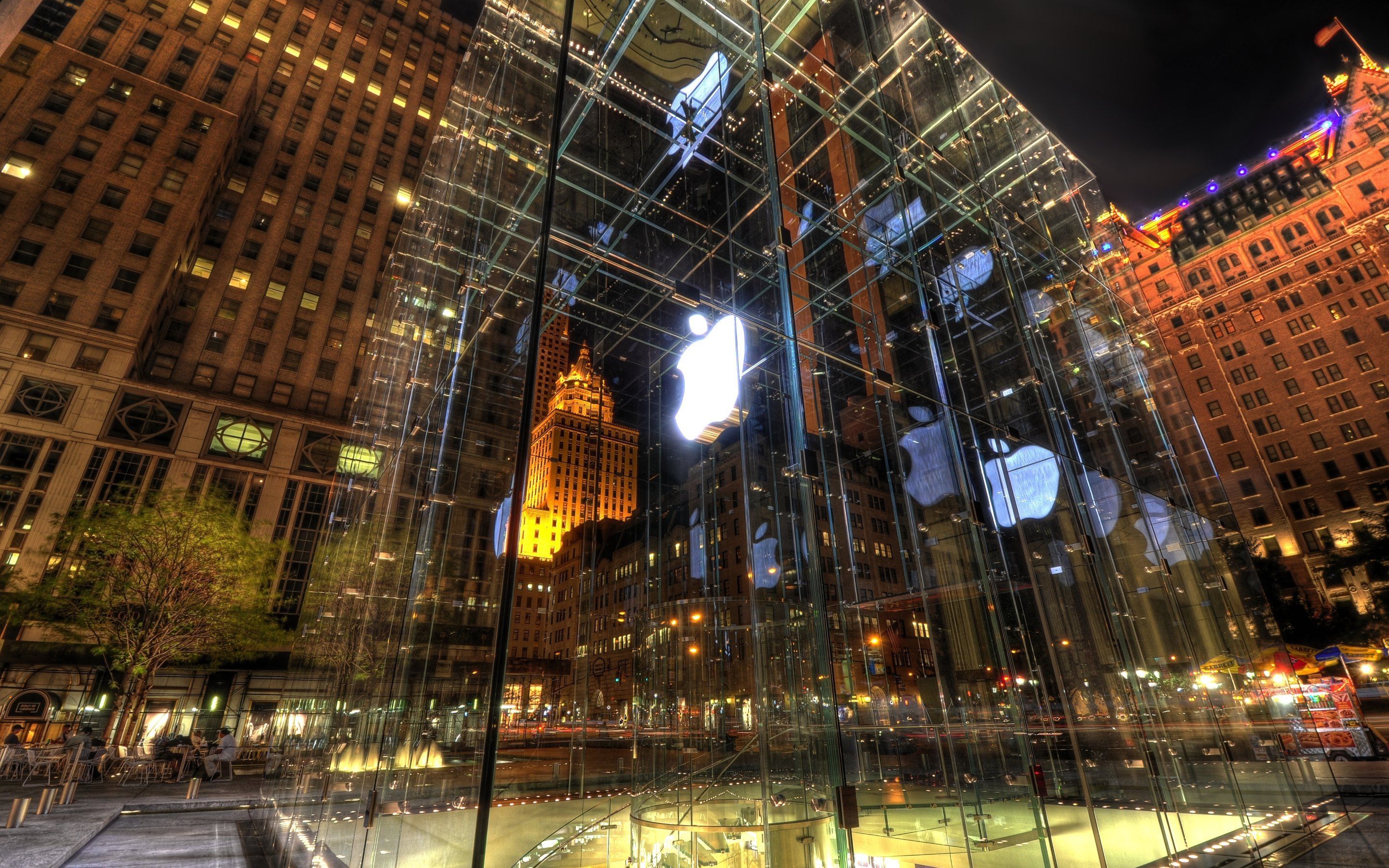 Apple Store on 5th Avenue New York Wallpaper - HD Wallpaper