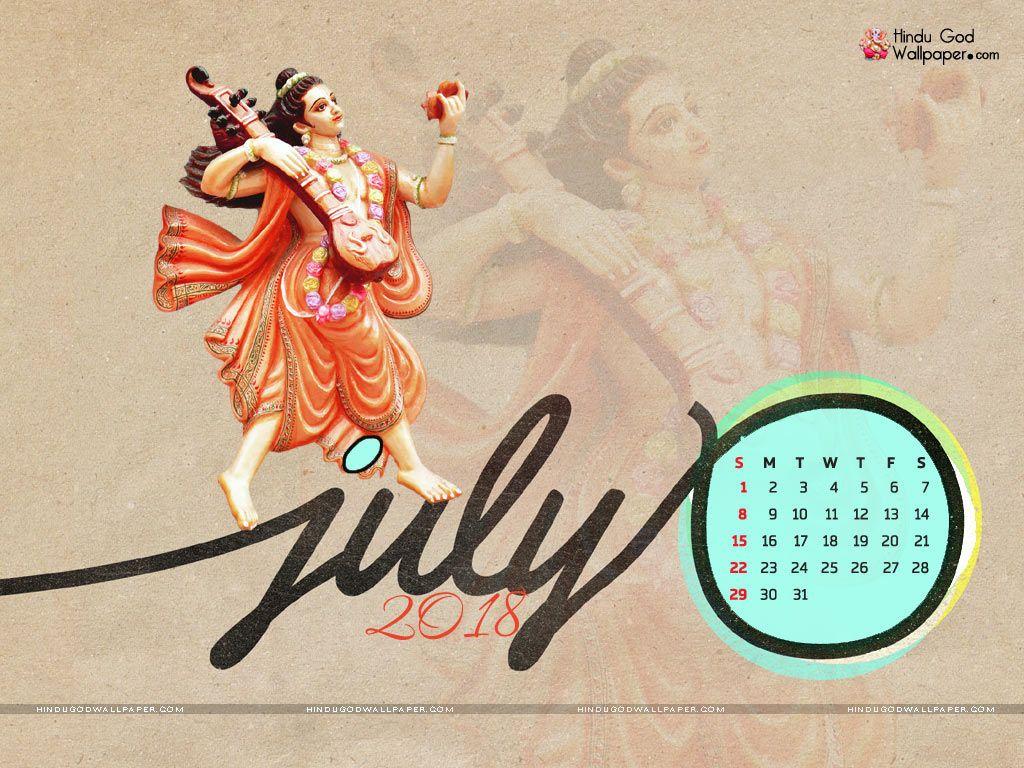 July 2018 Desktop Calendar Wallpaper & HD Background Free Download