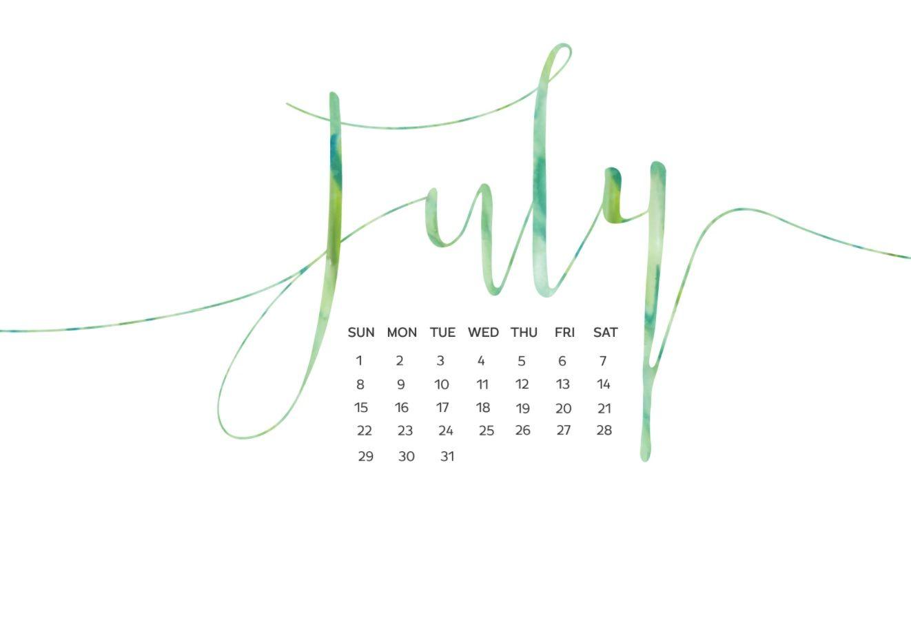 July 2018 Calendar Wallpaper For Background. Calendar 2018
