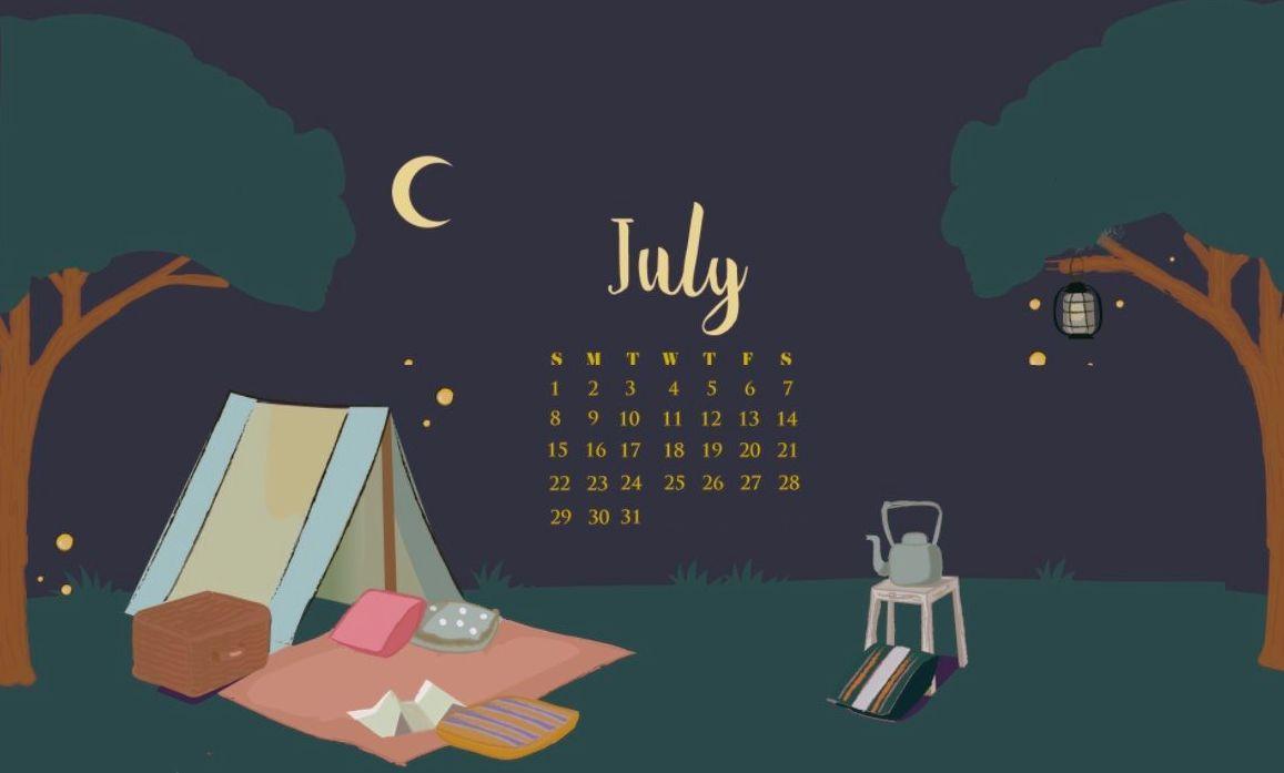 July 2018 Calendar HD Wallpaper. Calendar 2018 Printable
