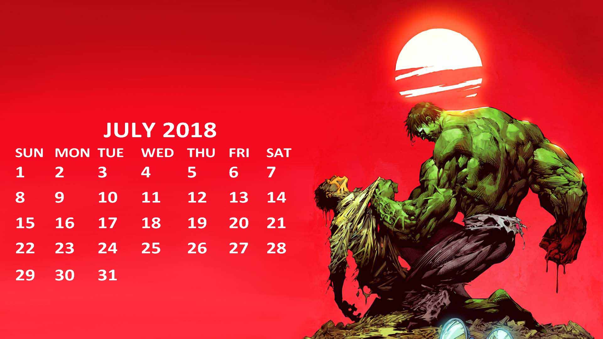 July 2018 Calendar HD Wallpaper. Calendar 2018 Printable