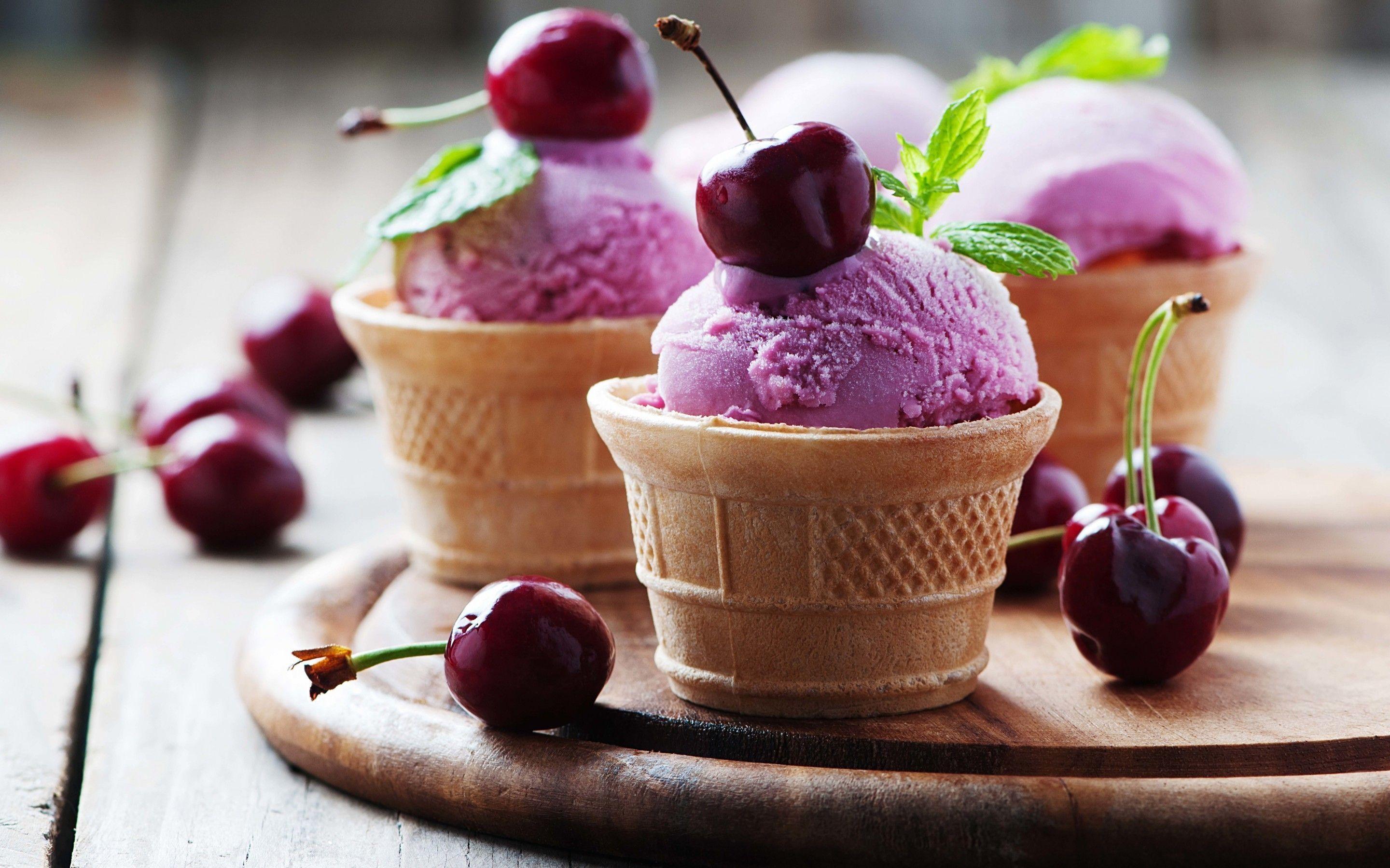 Cherry Ice Cream wallpaper