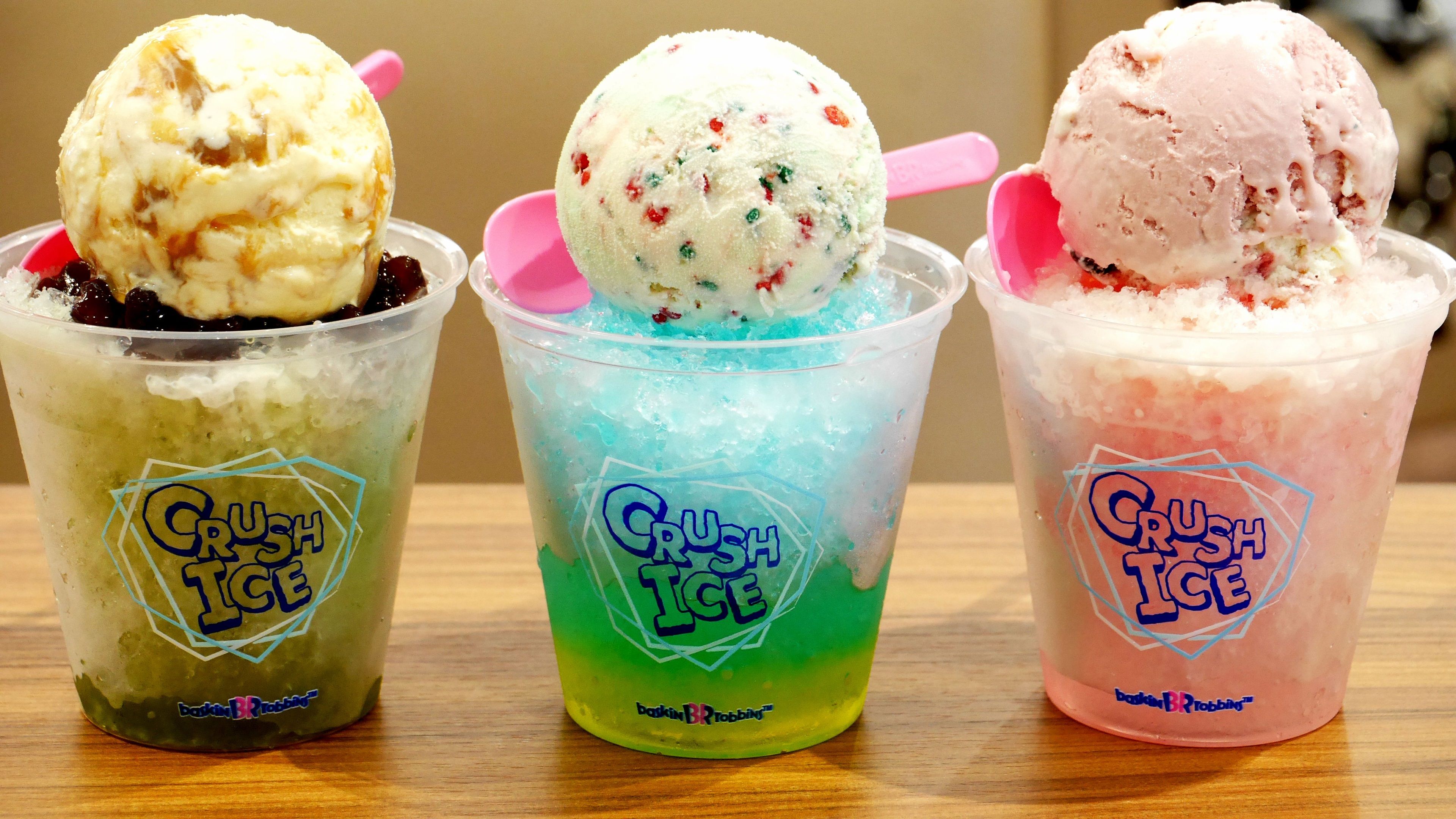 Colorful shaved ice, cream ball, dessert, summer cold drinks