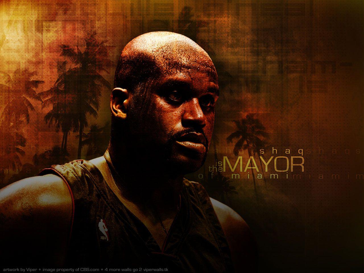 Shaquille O'Neal Heat Wallpaper. Basketball Wallpaper at