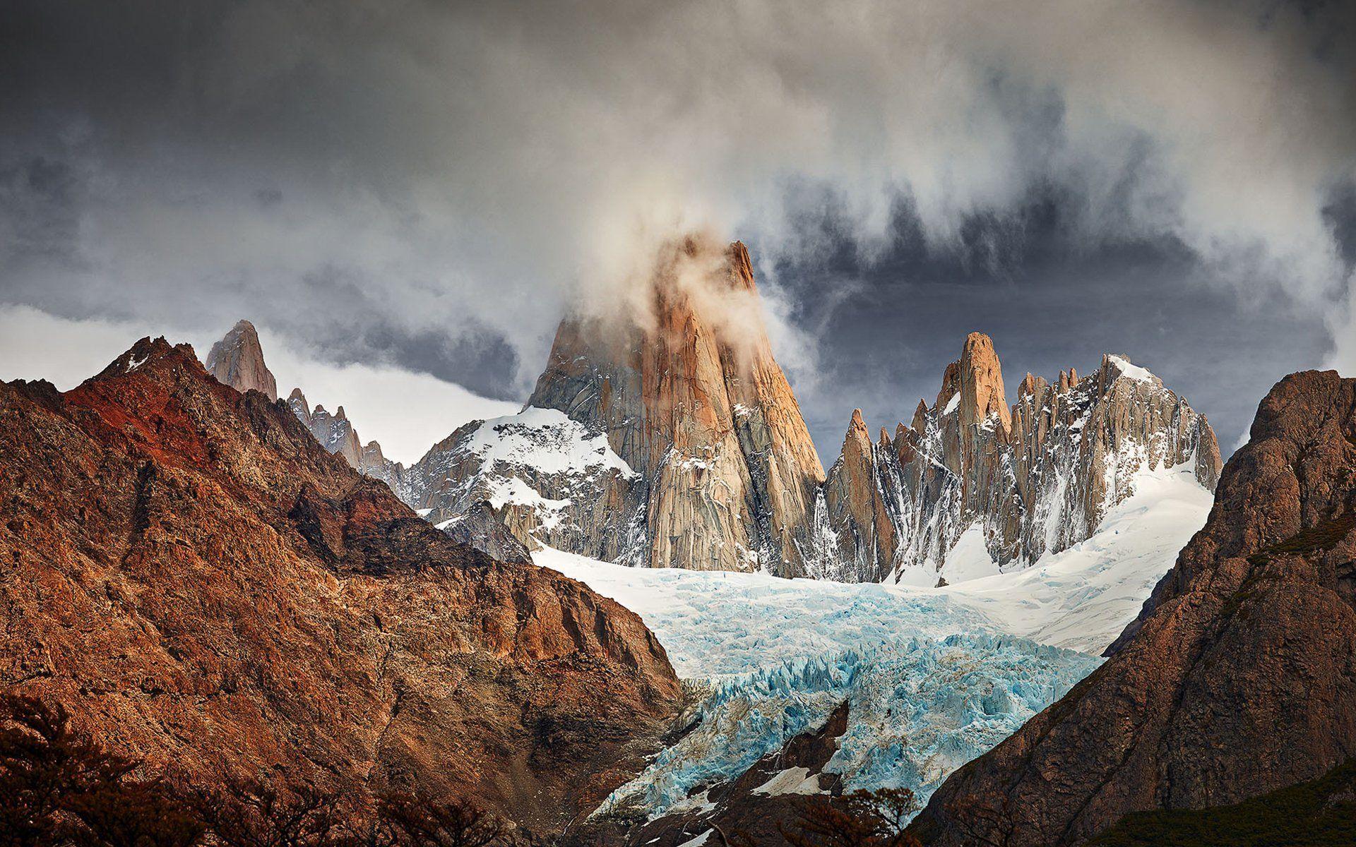 south america patagonia andes mountains ice HD wallpaper